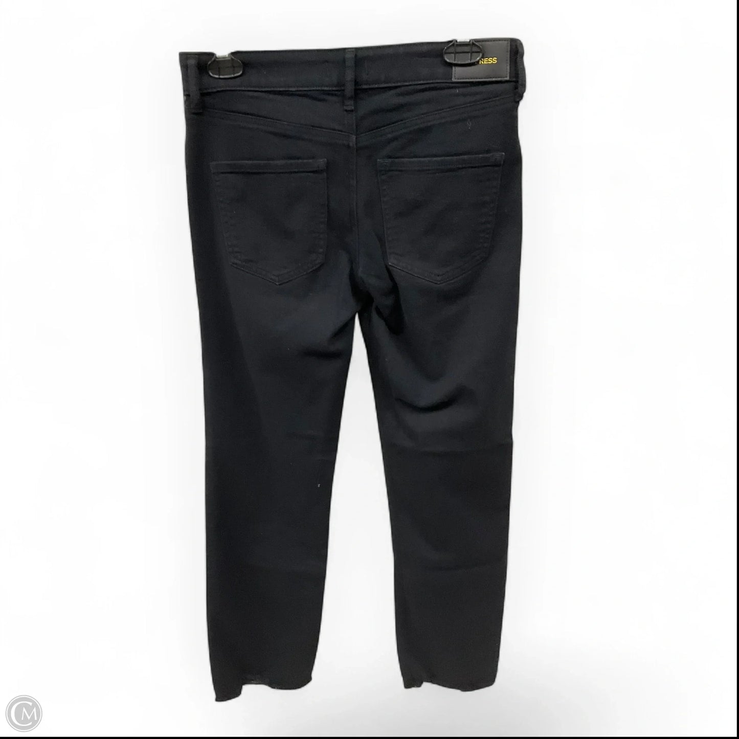 Jeans Straight By Express In Black Denim, Size: 2