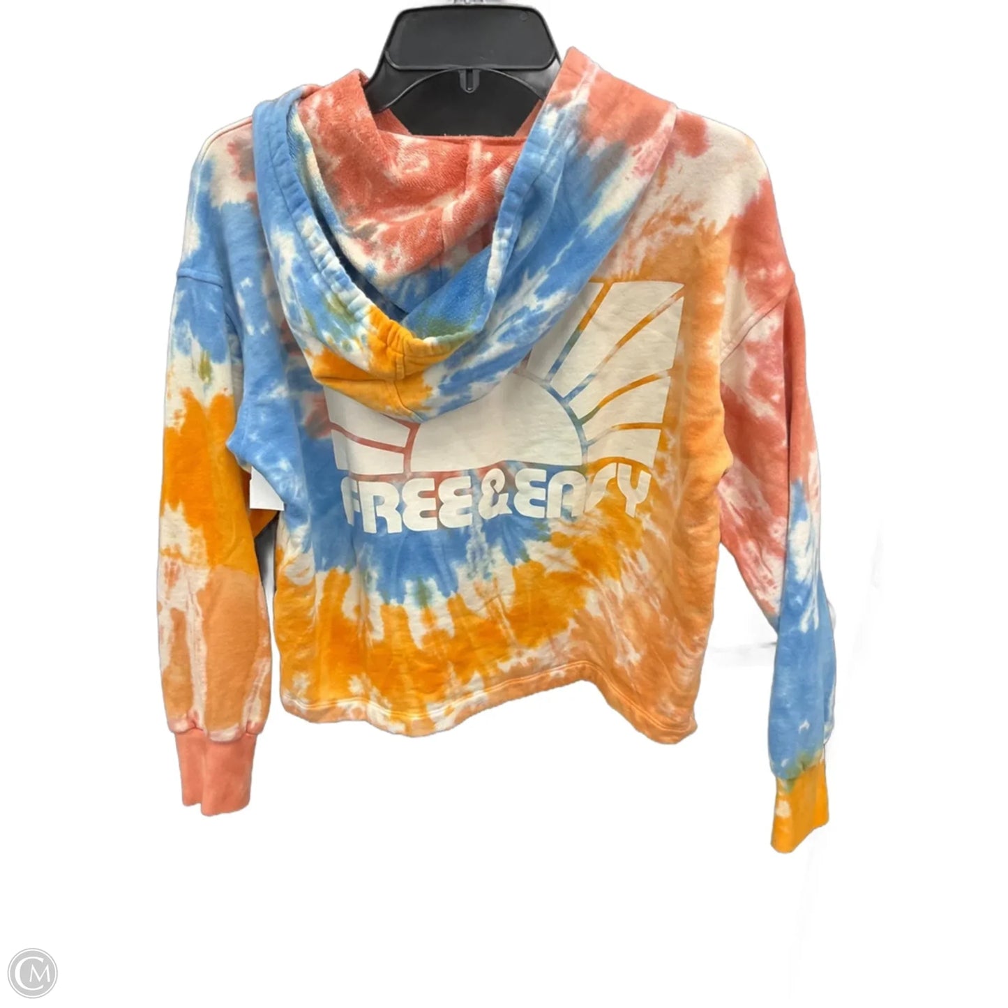 Sweatshirt Hoodie By Madewell In Tie Dye Print, Size: M