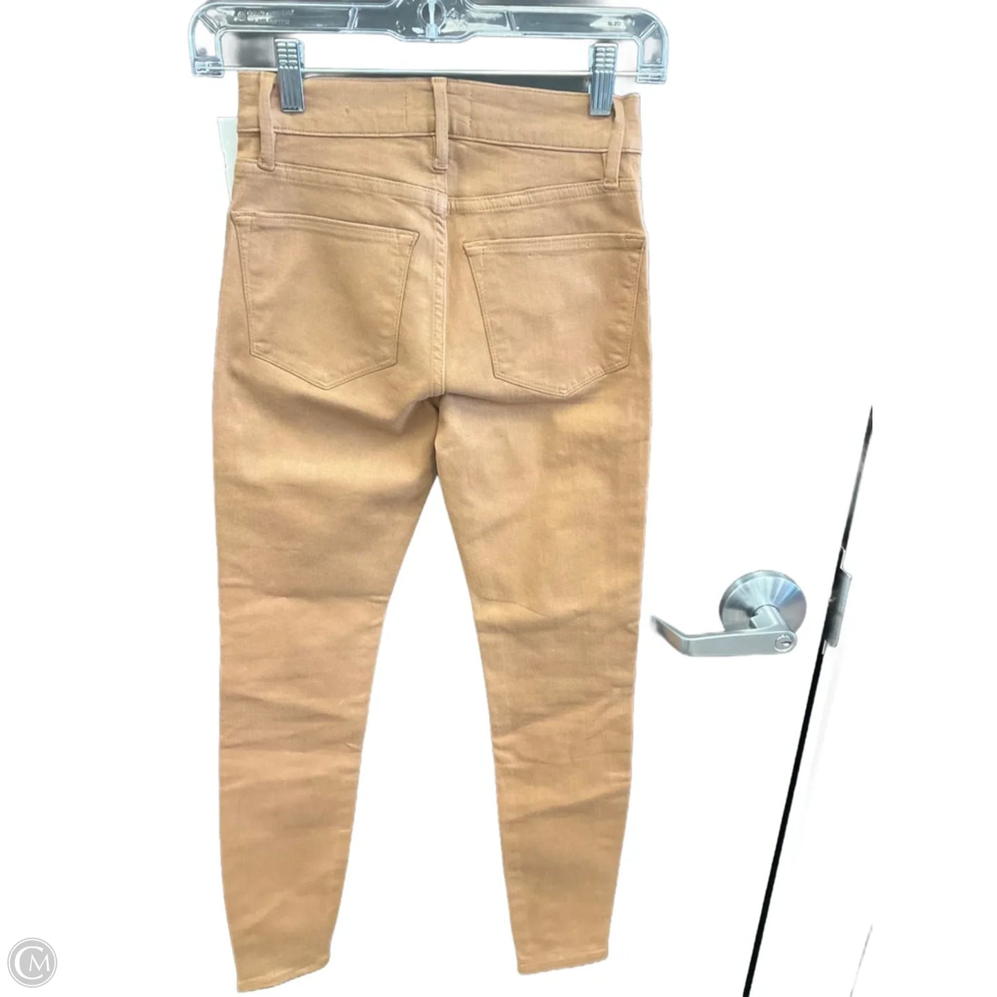 Jeans Skinny By Frame In Brown, Size: 0