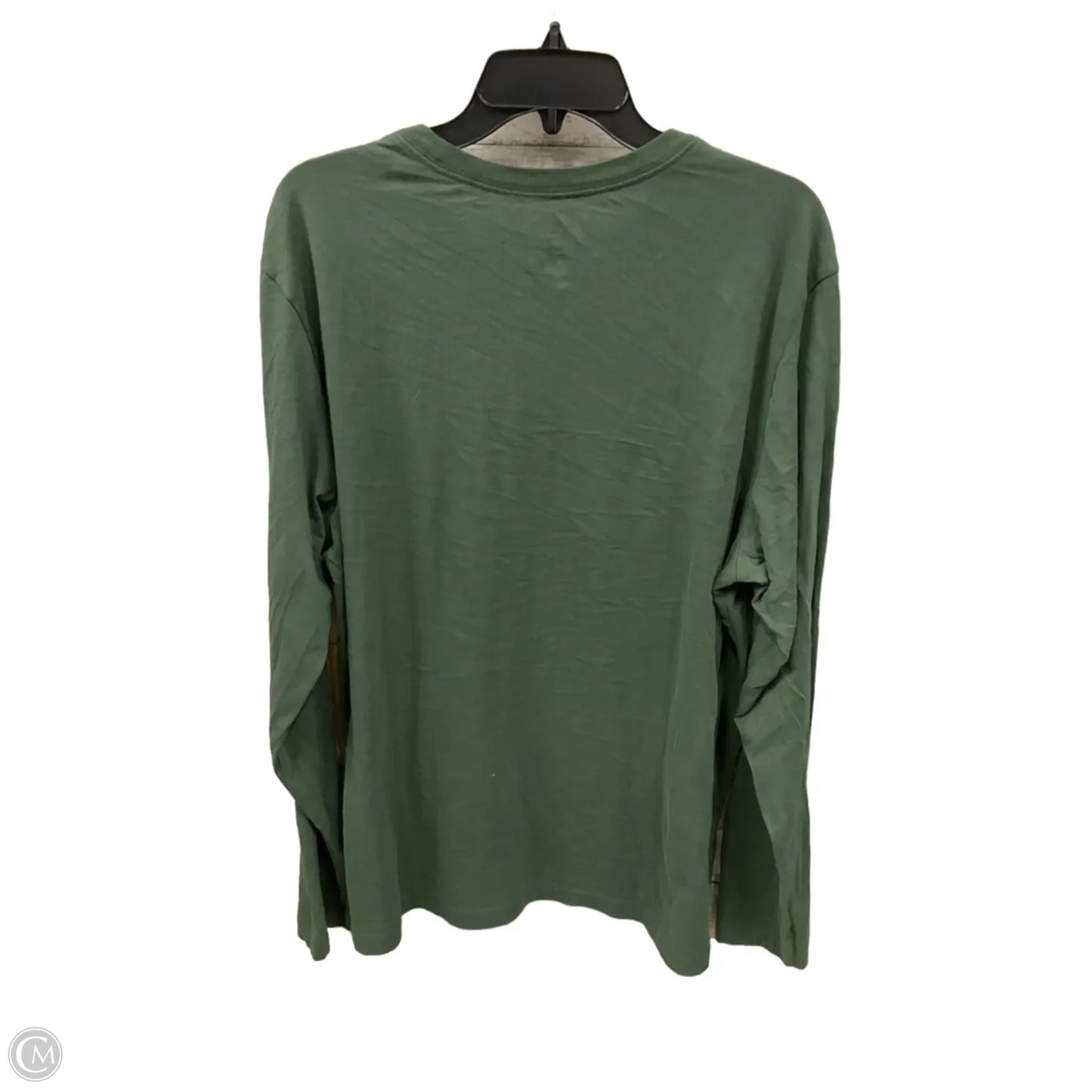 Top Long Sleeve By Nike Apparel In Green, Size: Xl