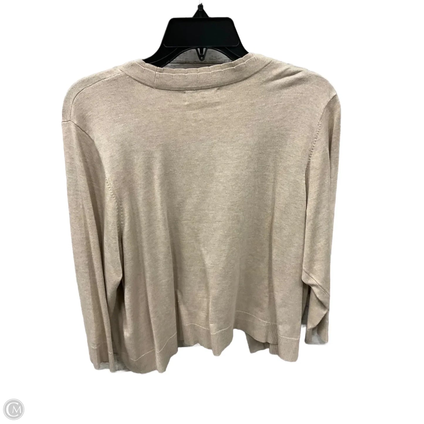 Cardigan By Calvin Klein In Tan, Size: 1x