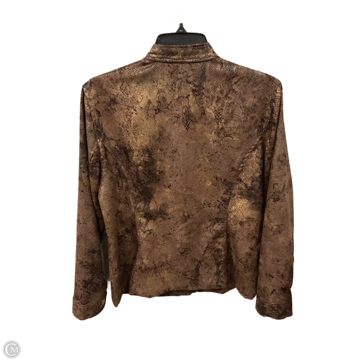 Jacket Other By Chicos In Snakeskin Print, Size: Xl