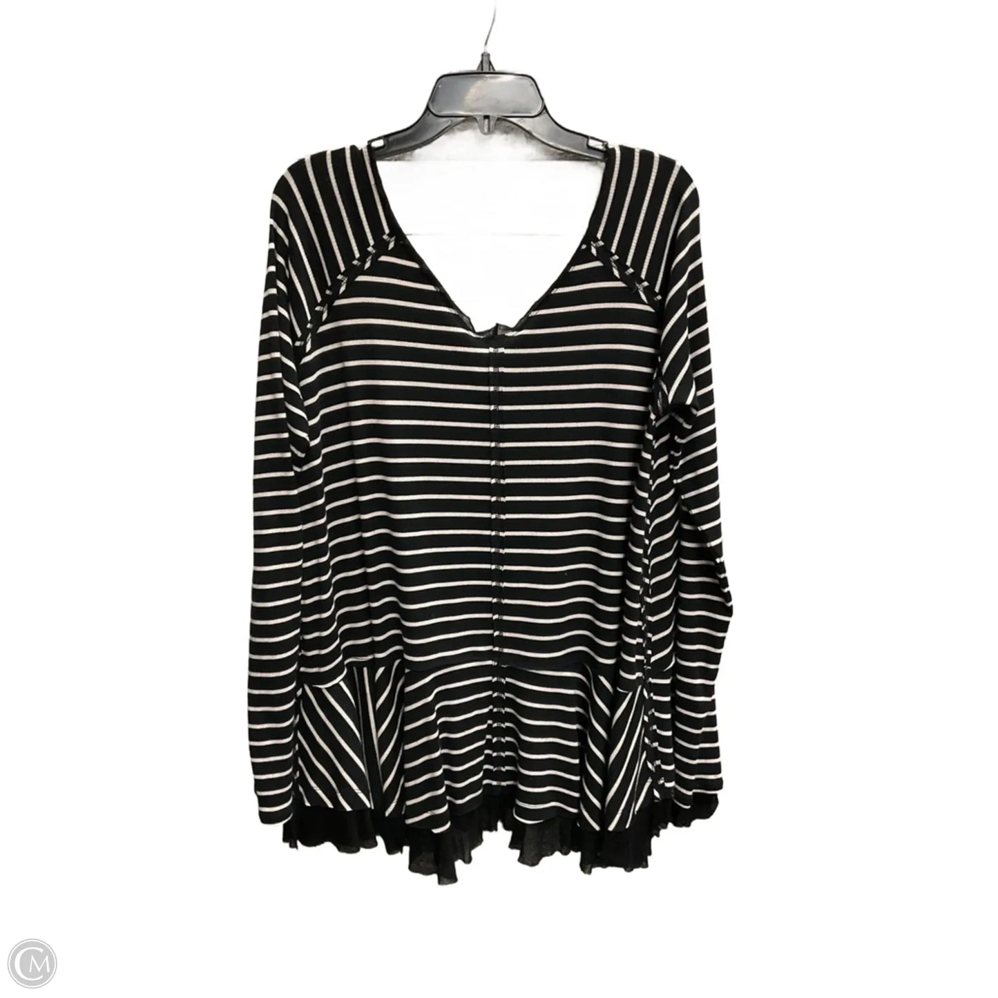 Top Long Sleeve By We The Free In Striped Pattern, Size: L