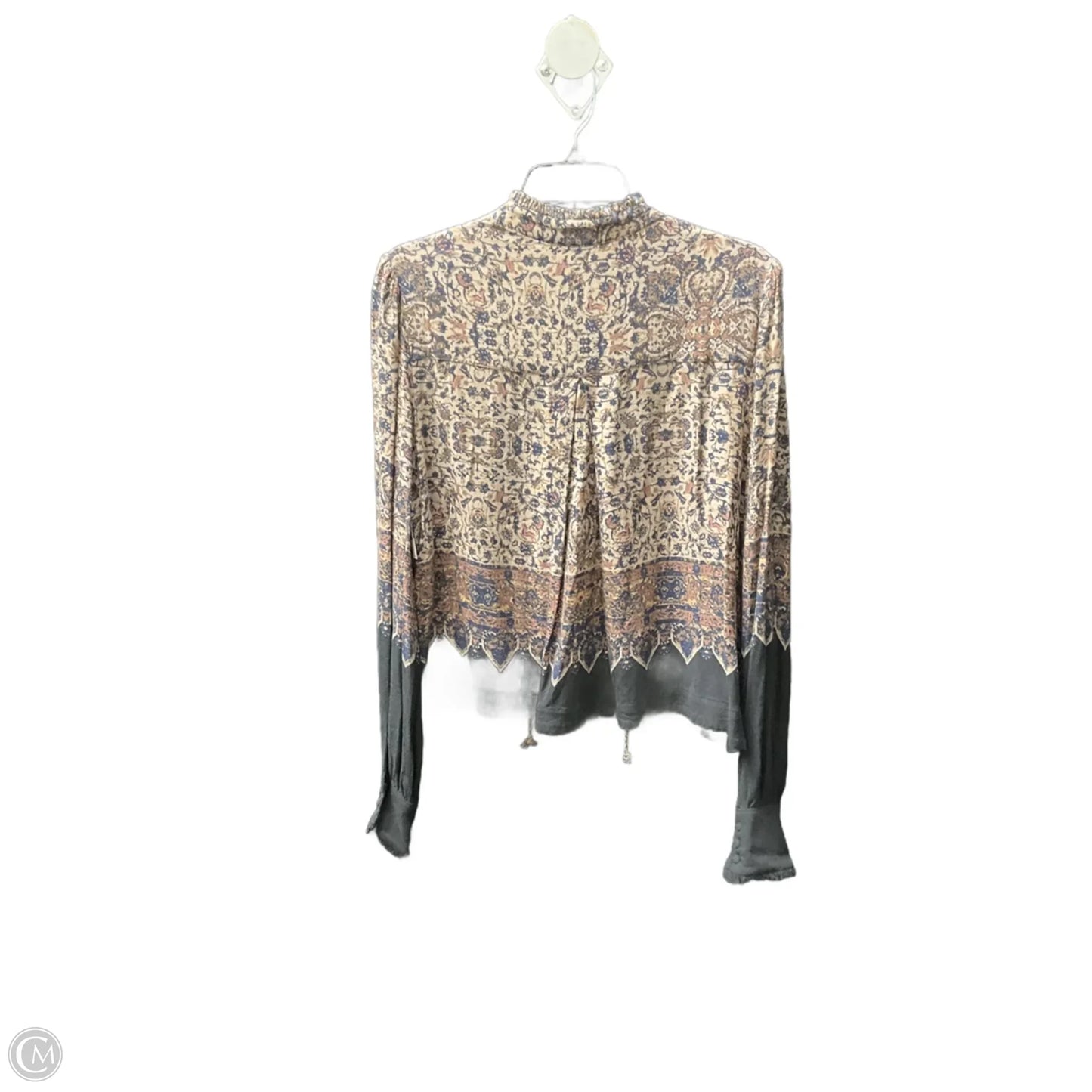 Top Long Sleeve By Free People In Brown, Size: M