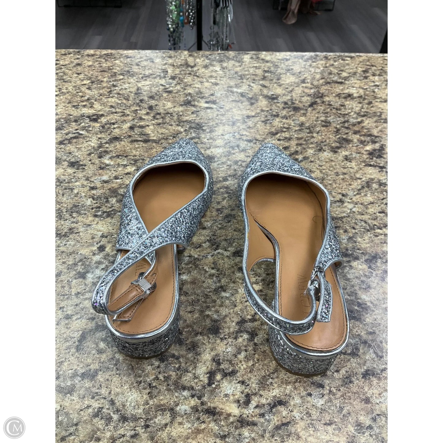 Shoes Flats By J. Crew In Silver, Size: 7