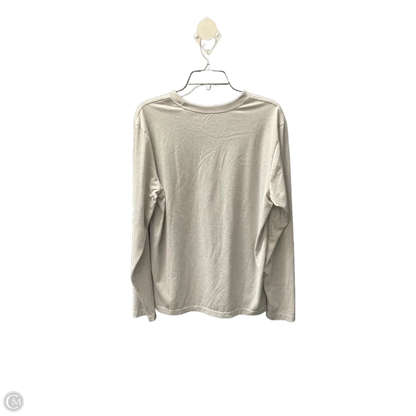 Athletic Top Long Sleeve Crewneck By Nike Apparel In Grey, Size: L