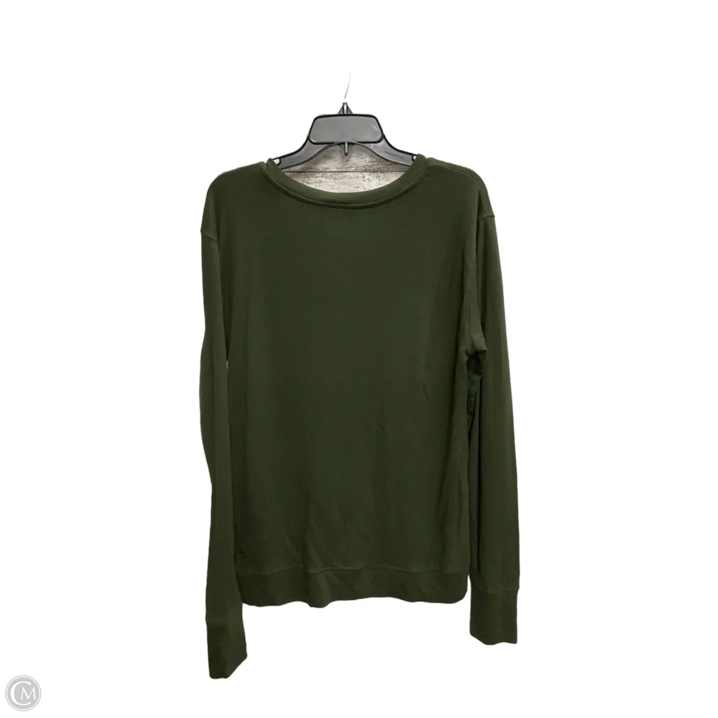 Athletic Top Long Sleeve Crewneck By Athleta In Green, Size: M