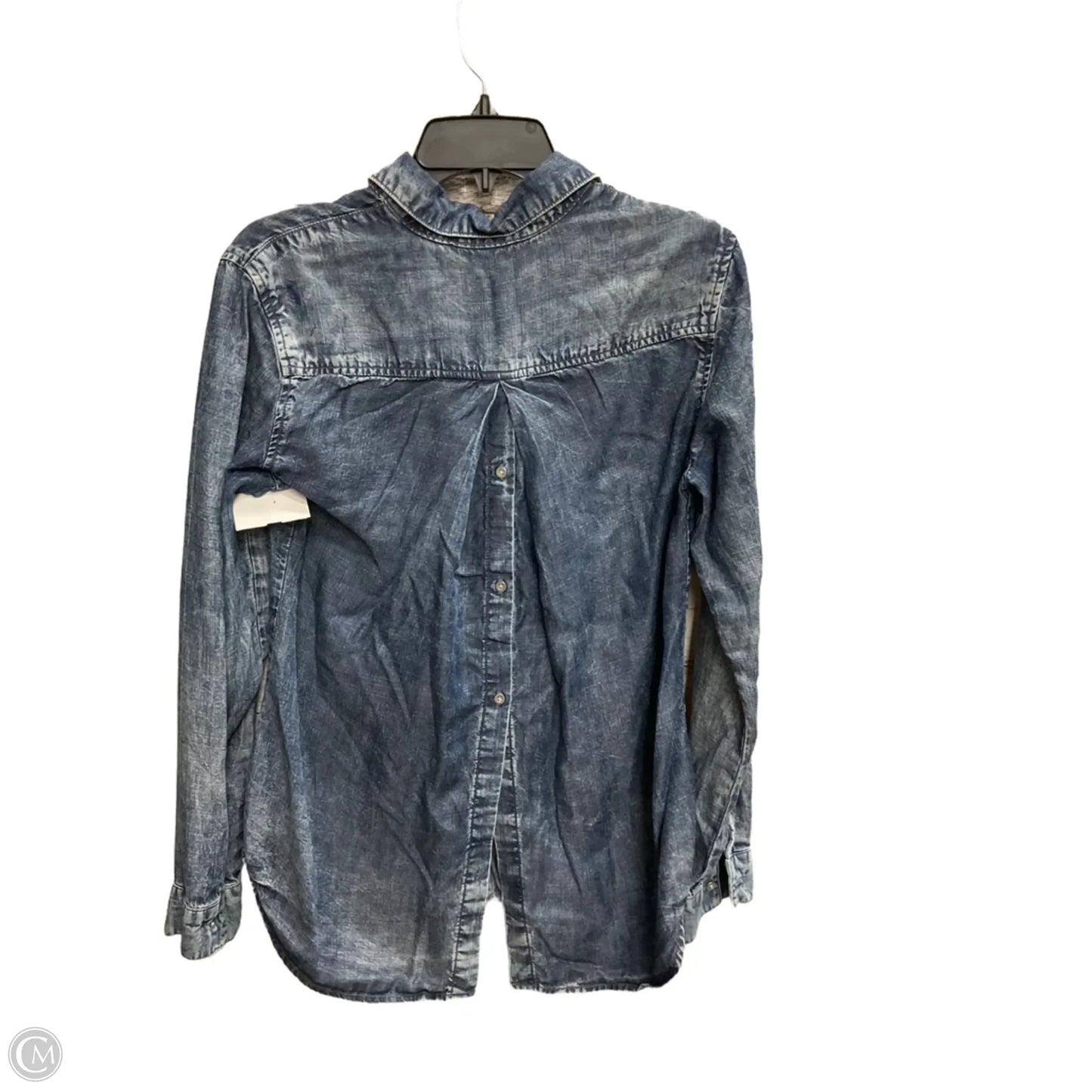 Blouse Long Sleeve By Cloth & Stone In Blue, Size: S