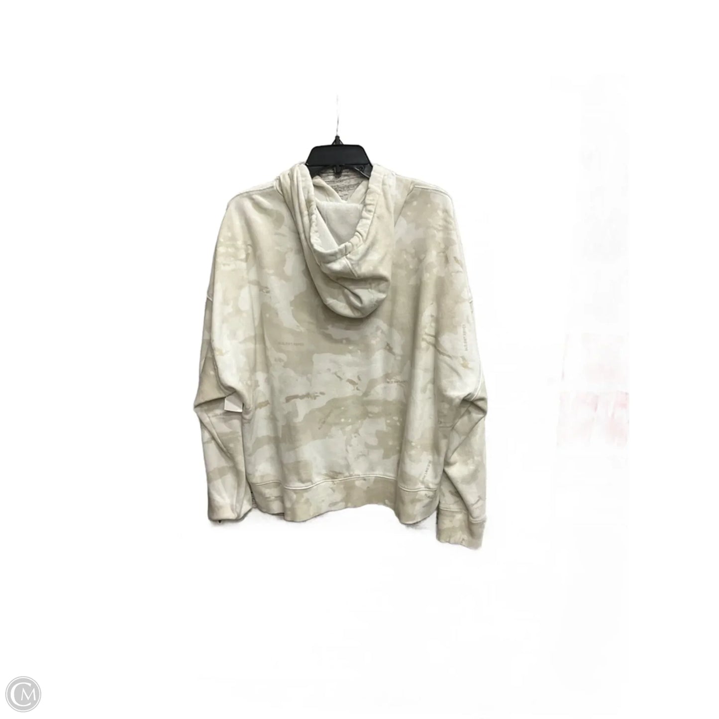 Sweatshirt Hoodie By Under Armour In Cream, Size: Xl