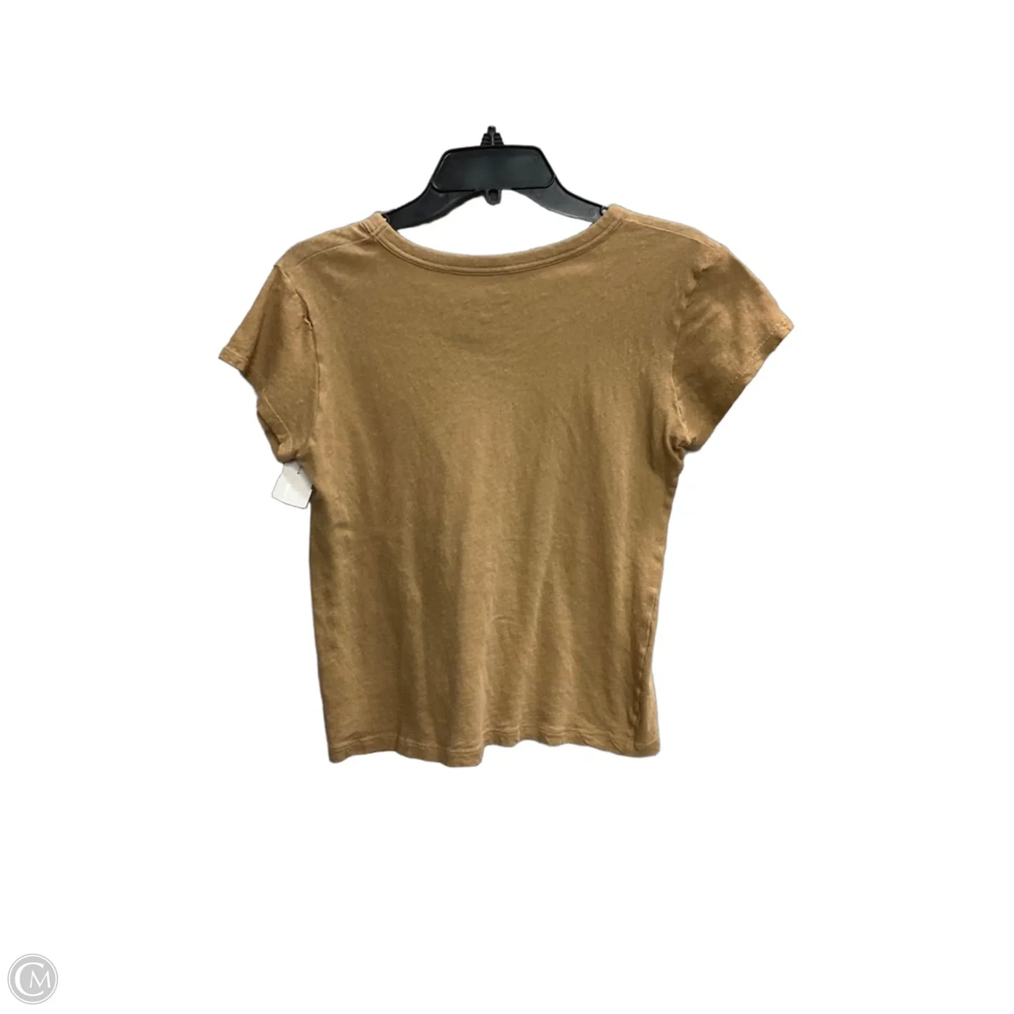 Top Short Sleeve By Madewell In Tan, Size: S
