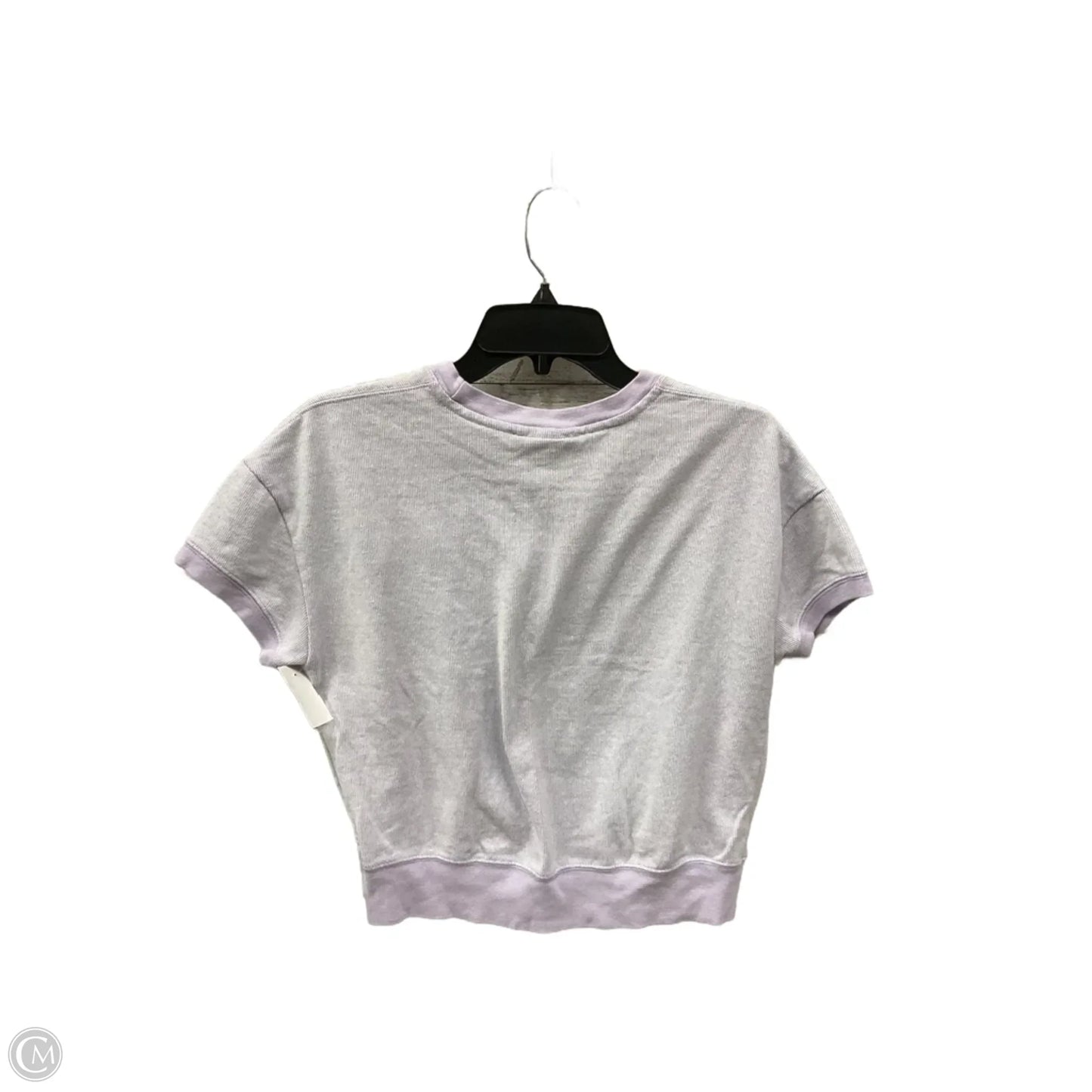 Athletic Top Short Sleeve By Champion In Purple, Size: S