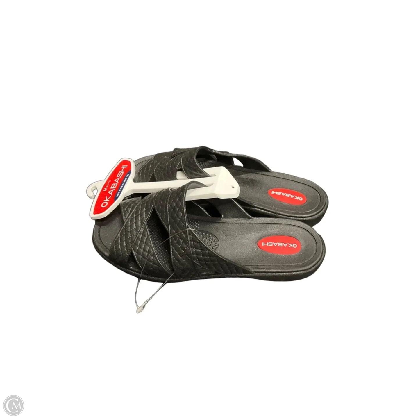 Sandals Flats By Clothes Mentor In Black, Size: 6.5