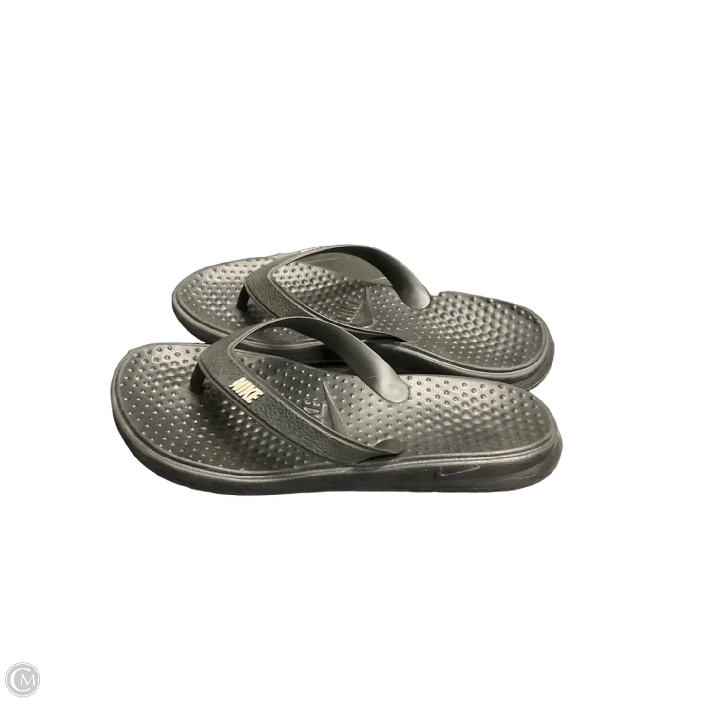 Sandals Flip Flops By Nike In Black, Size: 6