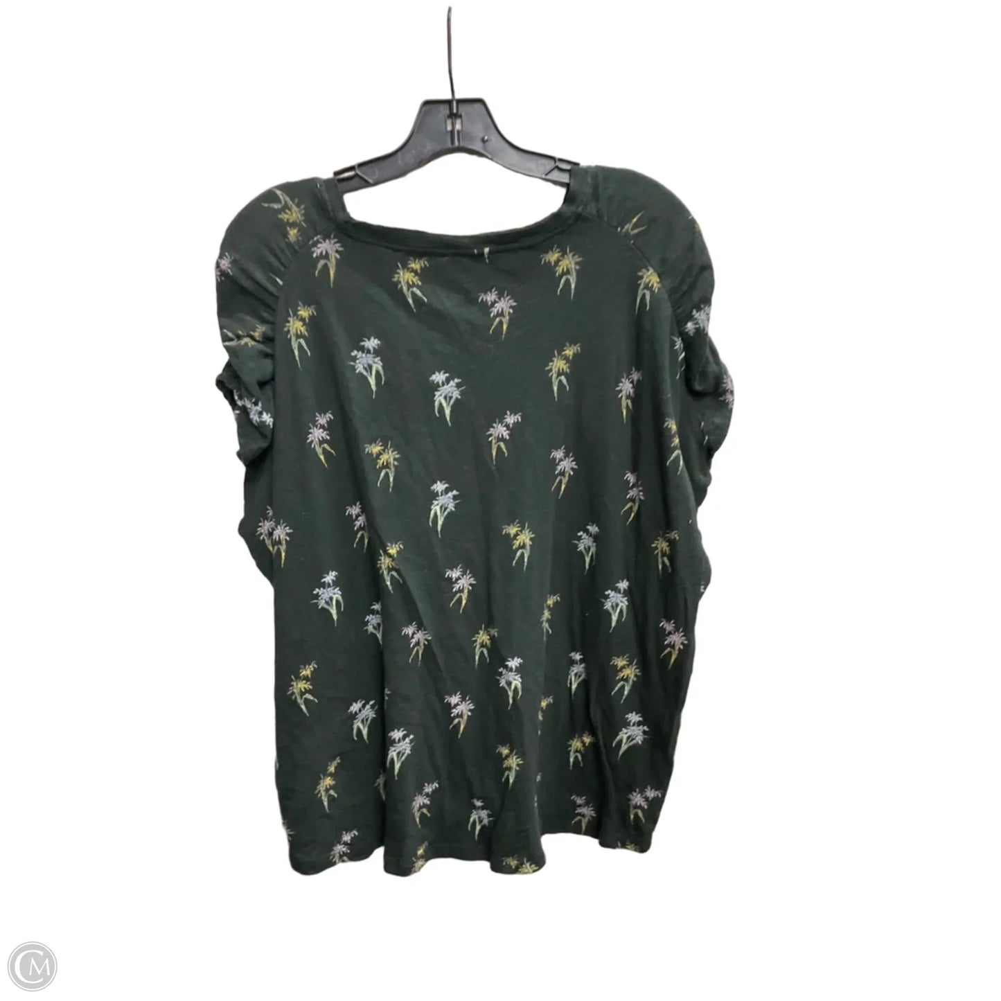 Top Short Sleeve By Pilcro In Grey, Size: Xl