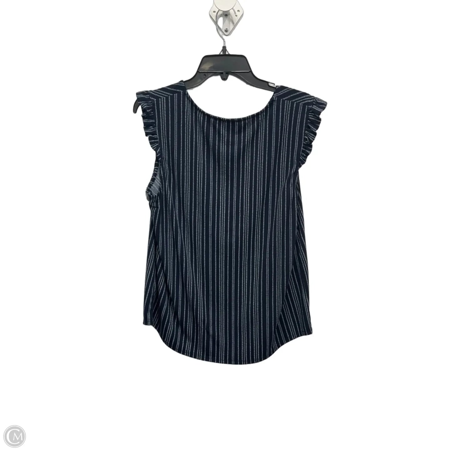 Top Sleeveless By Adrianna Papell In Navy, Size: L