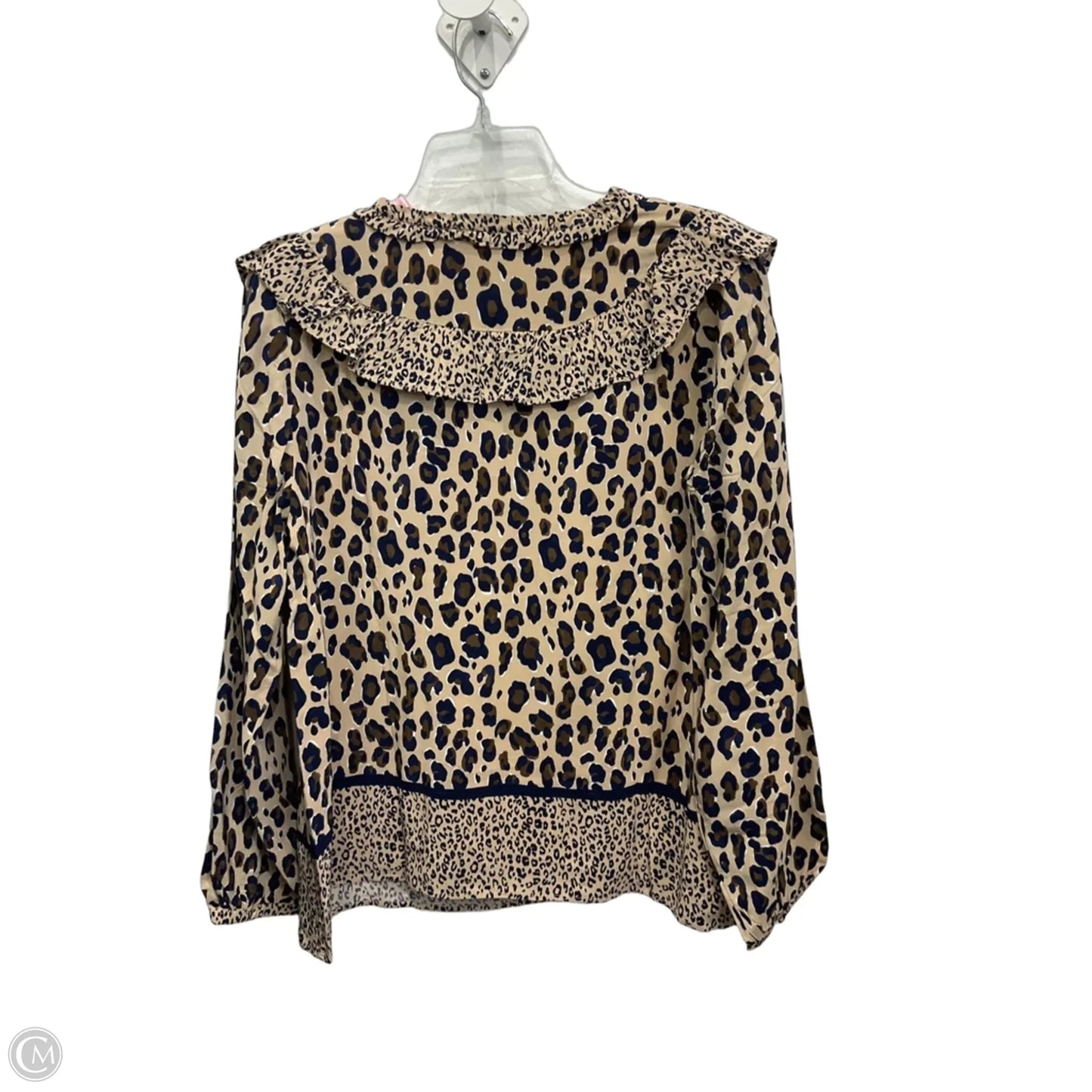 Top Long Sleeve By Vineyard Vines In Animal Print, Size: M