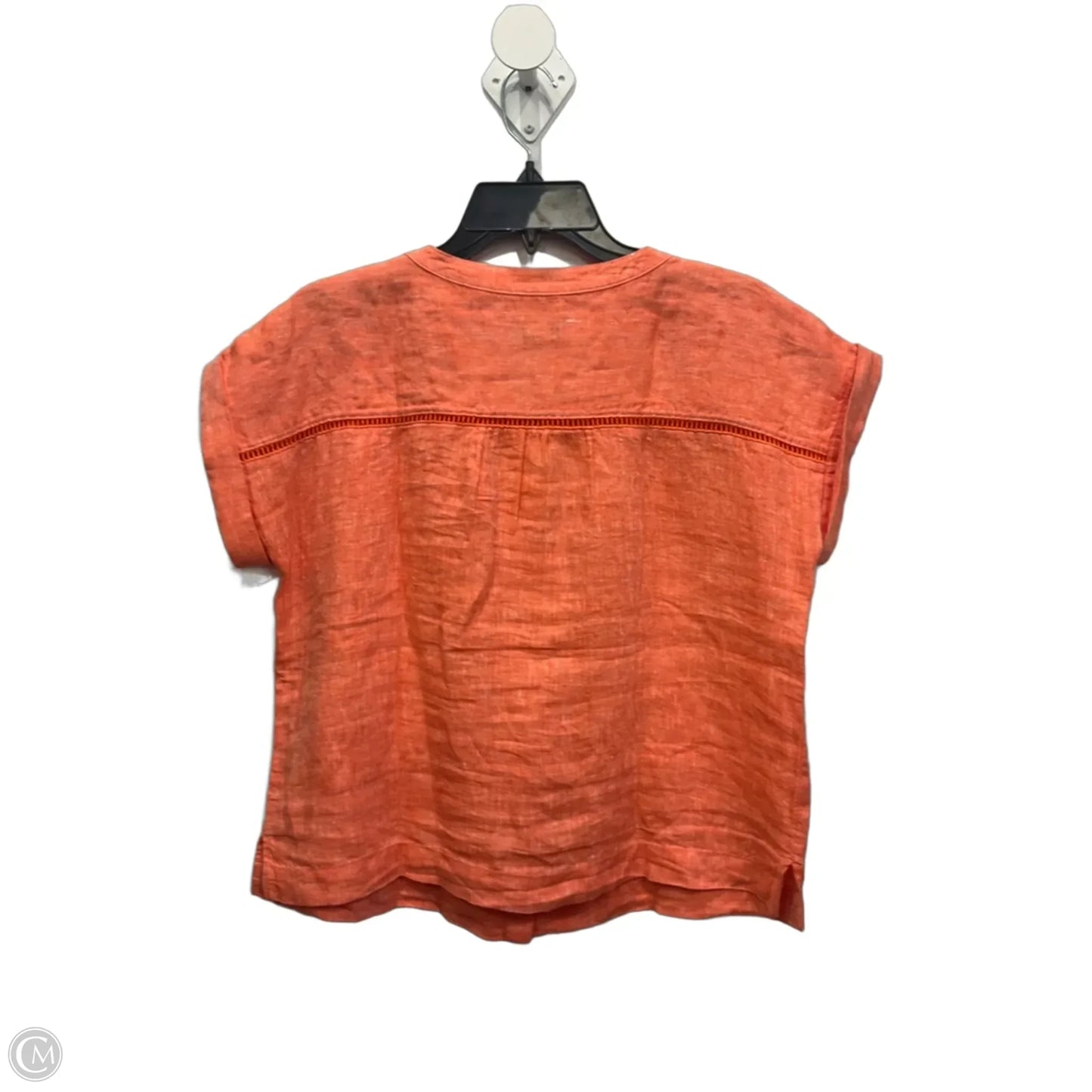 Top Short Sleeve By Talbots In Orange, Size: Sp