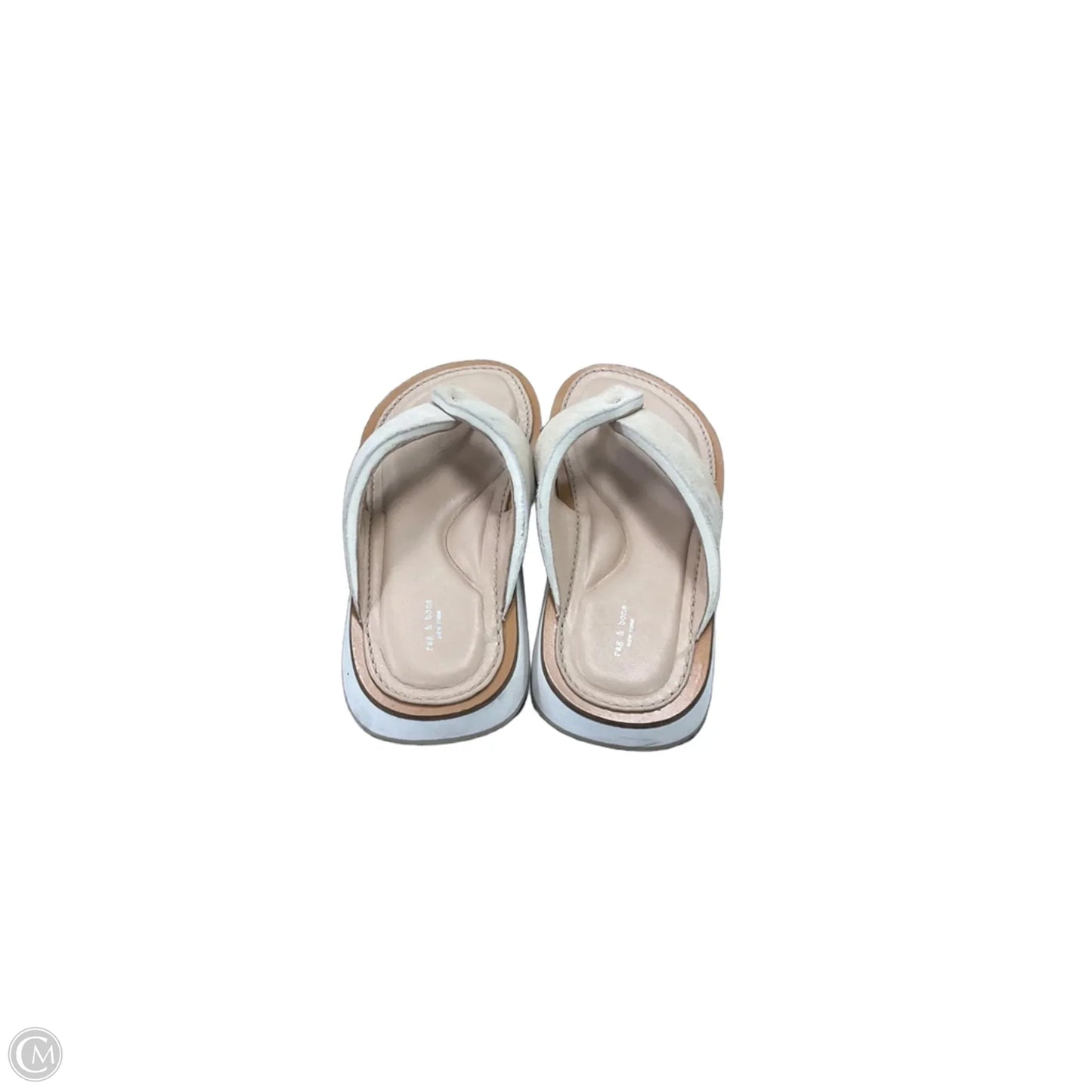 Sandals Flip Flops By Rag And Bone In Cream, Size: 6