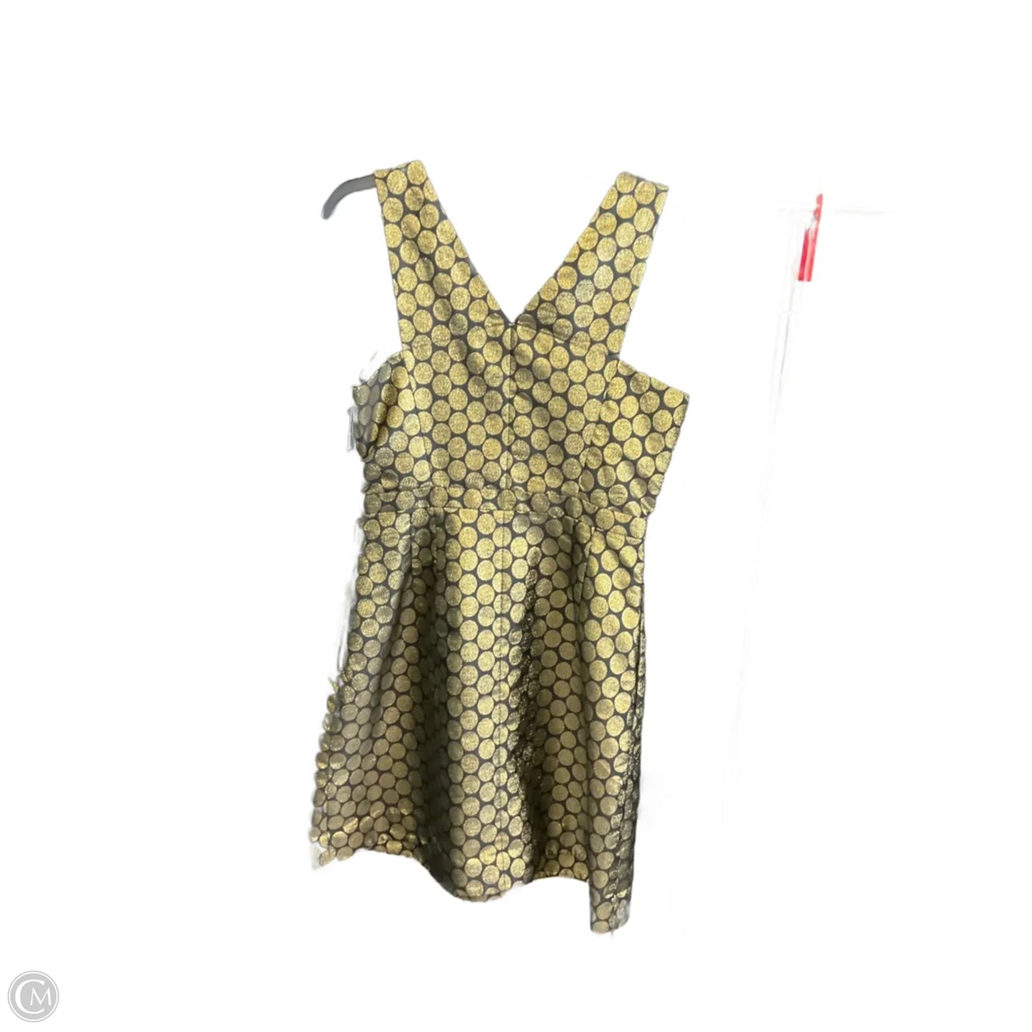Dress Party Midi By J. Crew In Black & Gold, Size: M