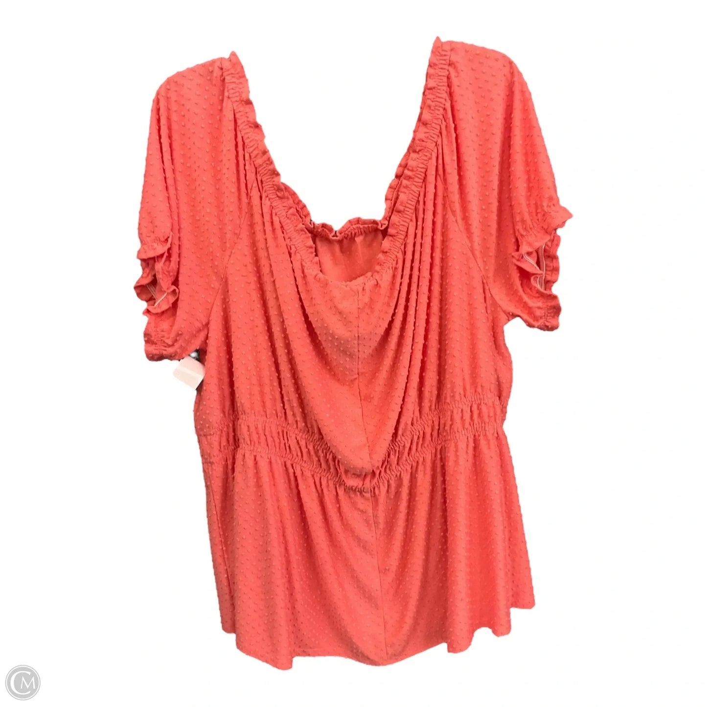 Top Short Sleeve By Lane Bryant In Coral, Size: 3x