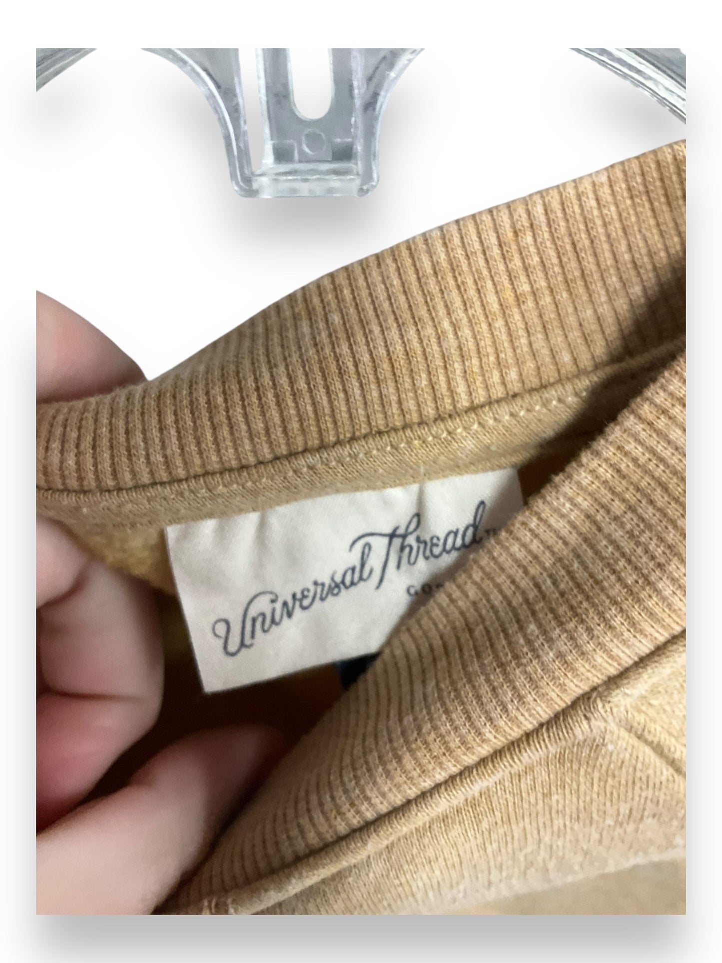 Top Long Sleeve By Universal Thread In Tan, Size: S