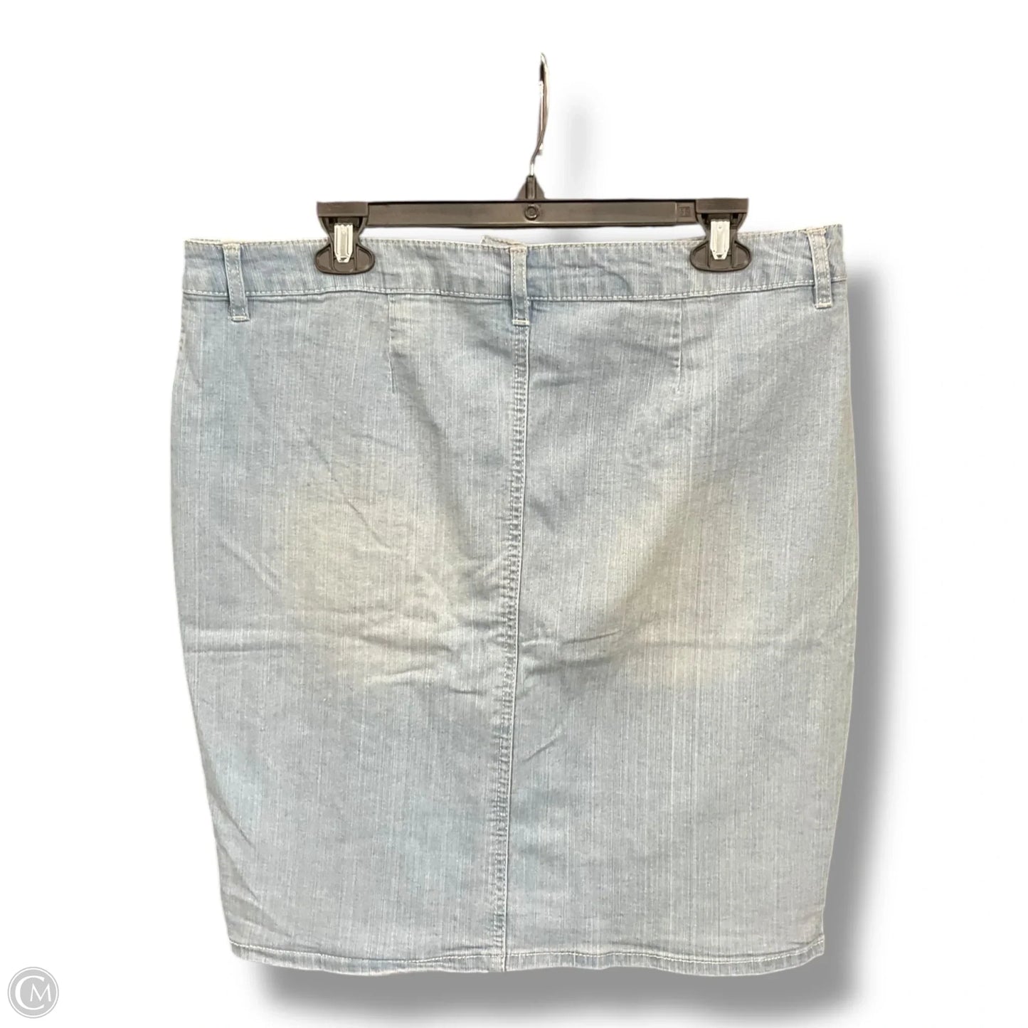 Skirt Midi By D Jeans In Blue Denim, Size: 16