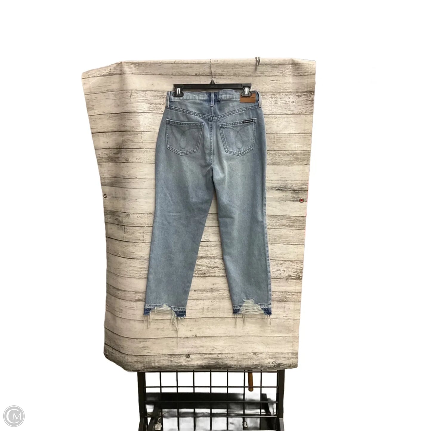 Jeans Straight By Calvin Klein In Blue Denim, Size: 2