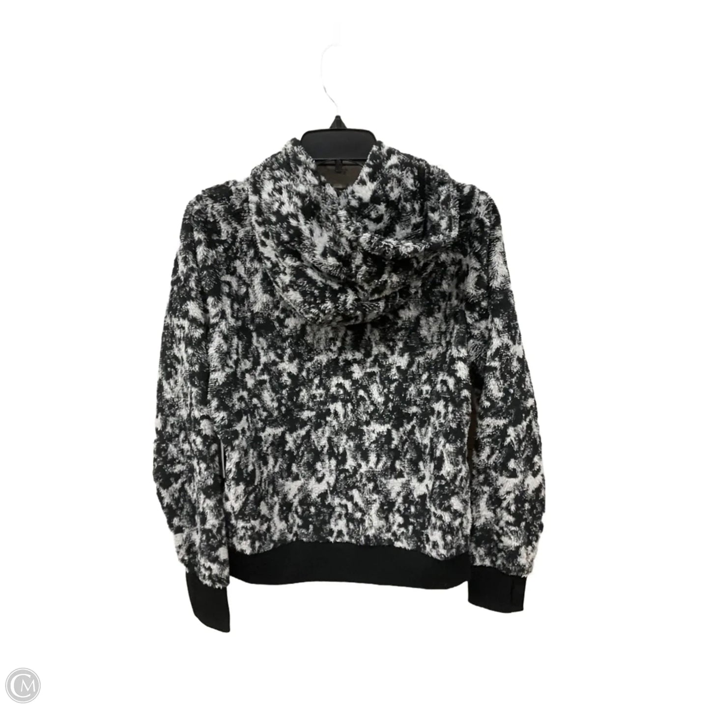 Athletic Sweatshirt Hoodie By Athleta In Black & Grey, Size: S