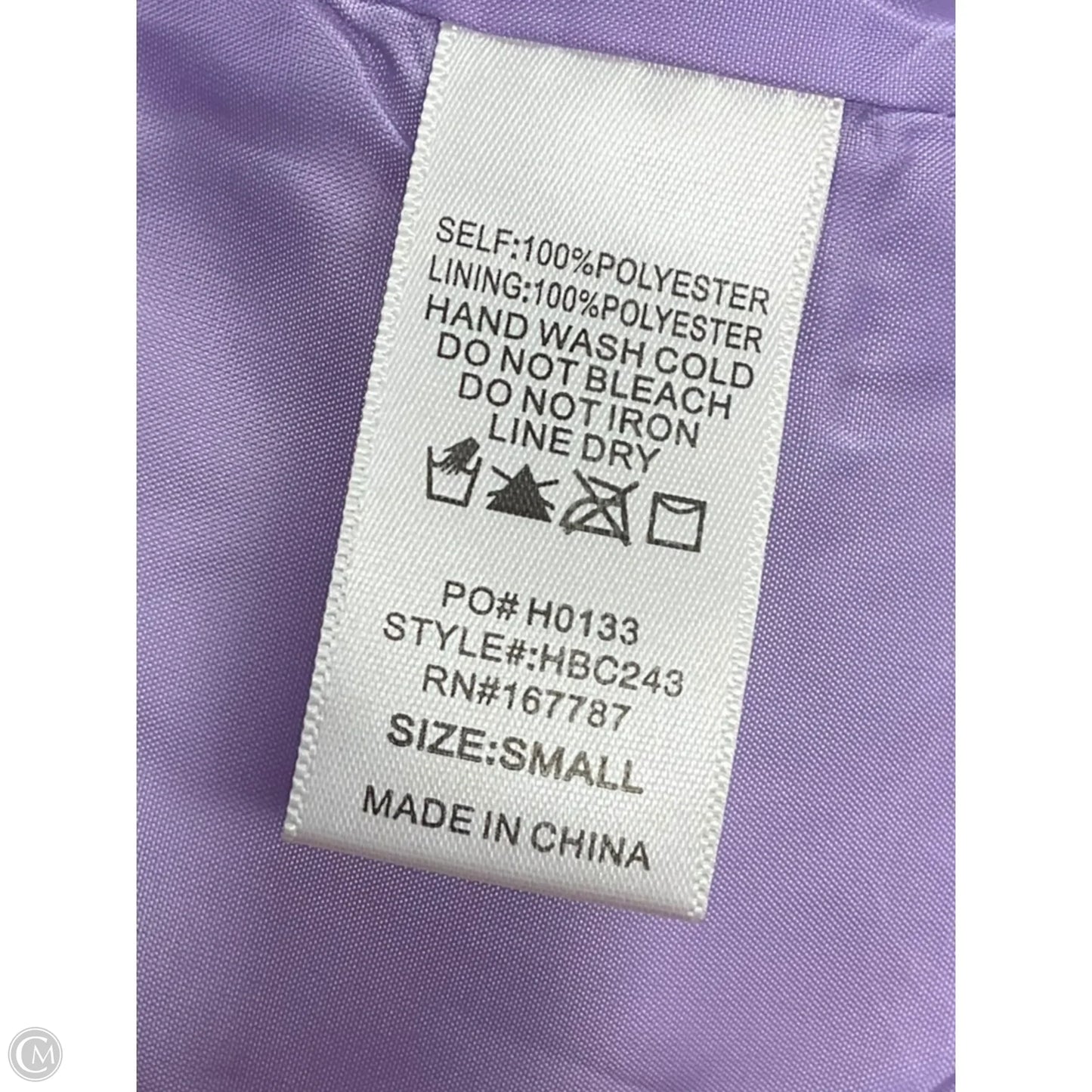 Coat Trench Coat By Clothes Mentor In Purple, Size: S