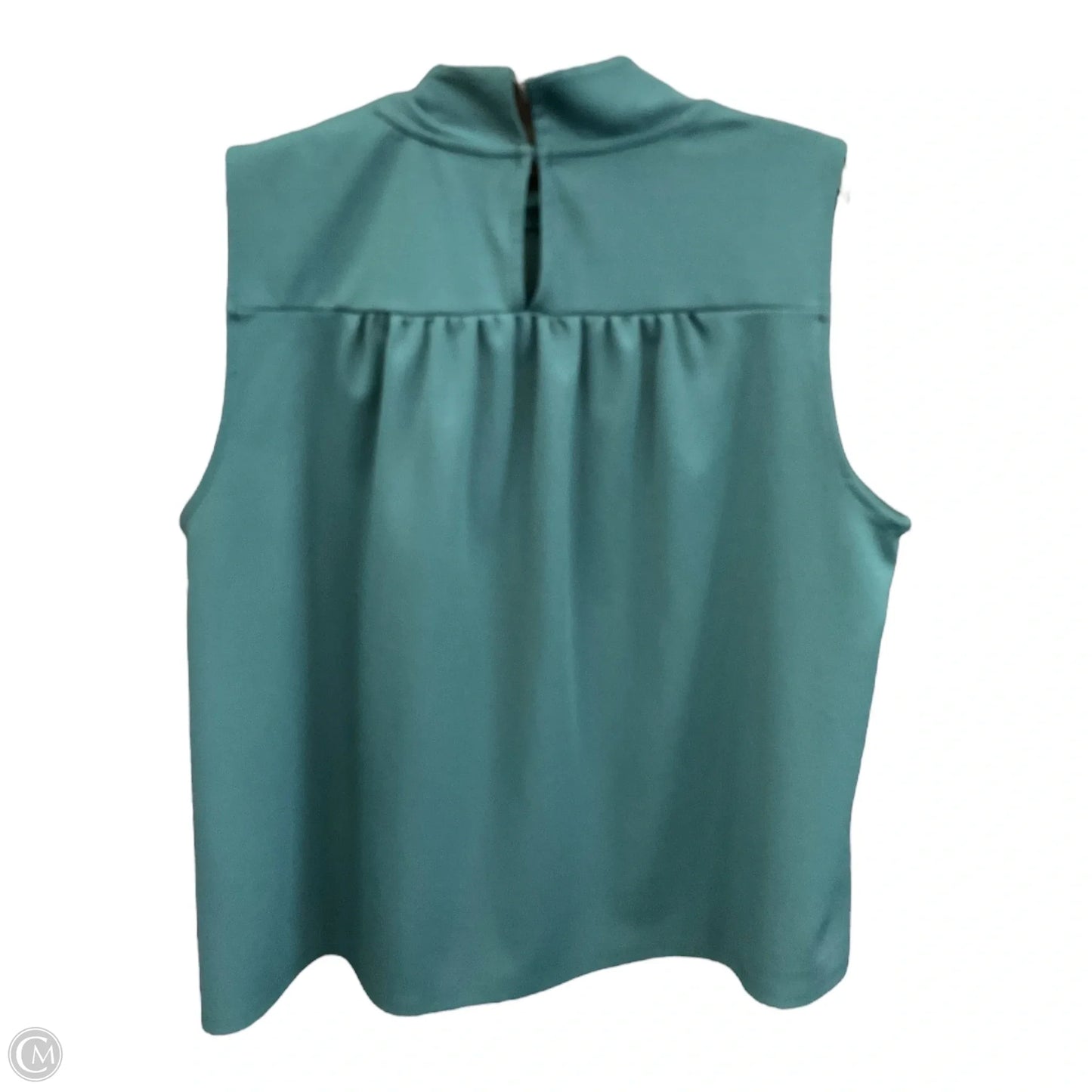 Top Sleeveless By Ann Taylor In Teal, Size: Xl