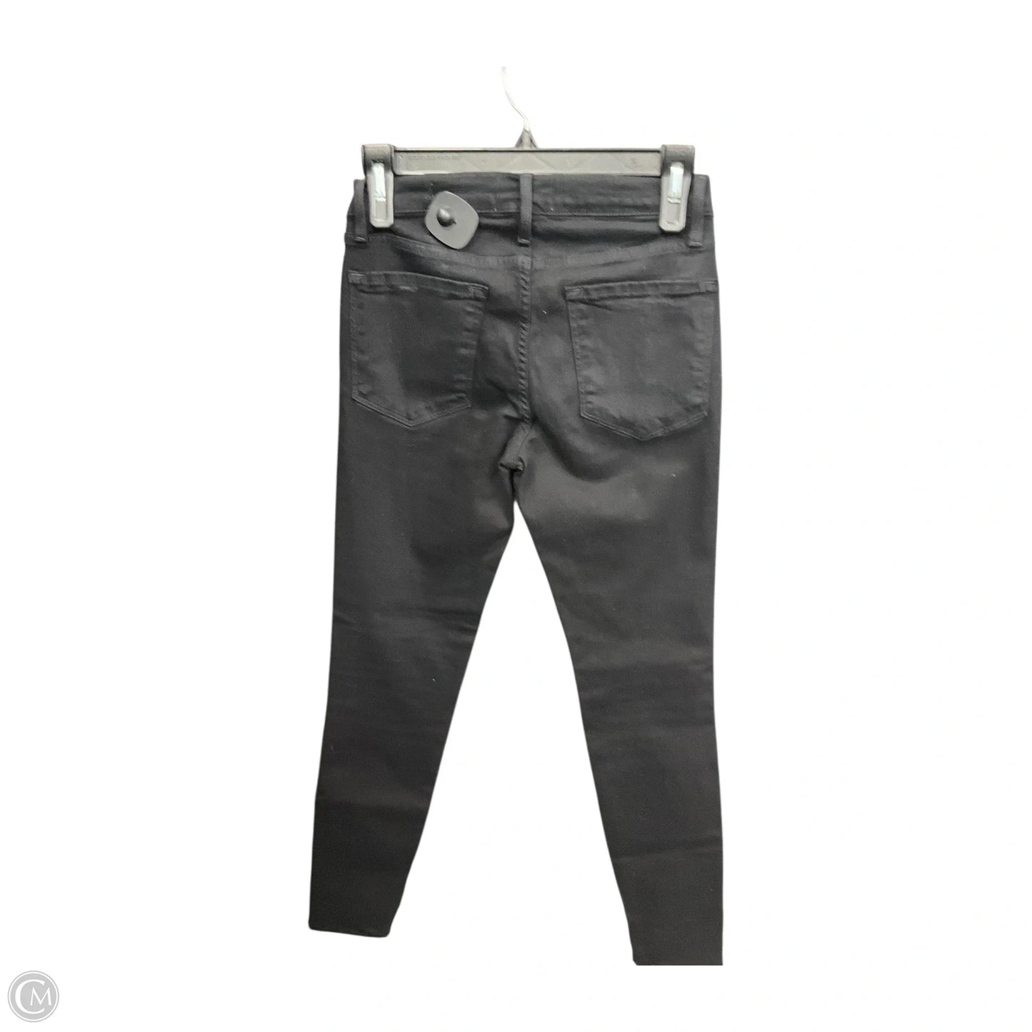 Jeans Skinny By Frame In Black Denim, Size: 2