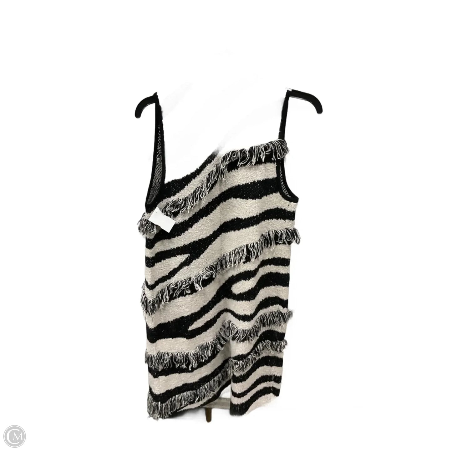 Cardigan By Chicos In Black & White, Size: S