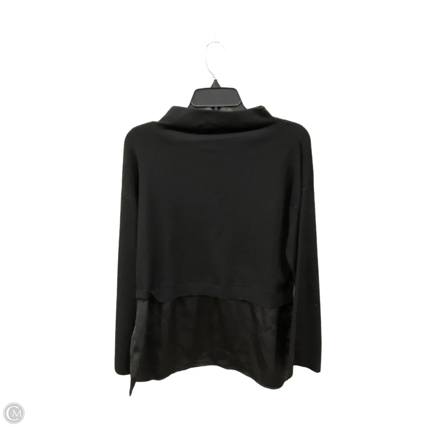 Top Long Sleeve By Calvin Klein In Black, Size: M
