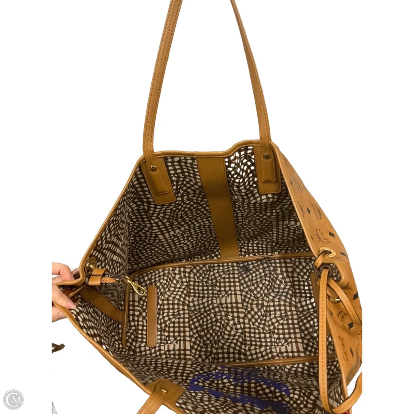 Tote Luxury Designer By Mcm, Size: Large