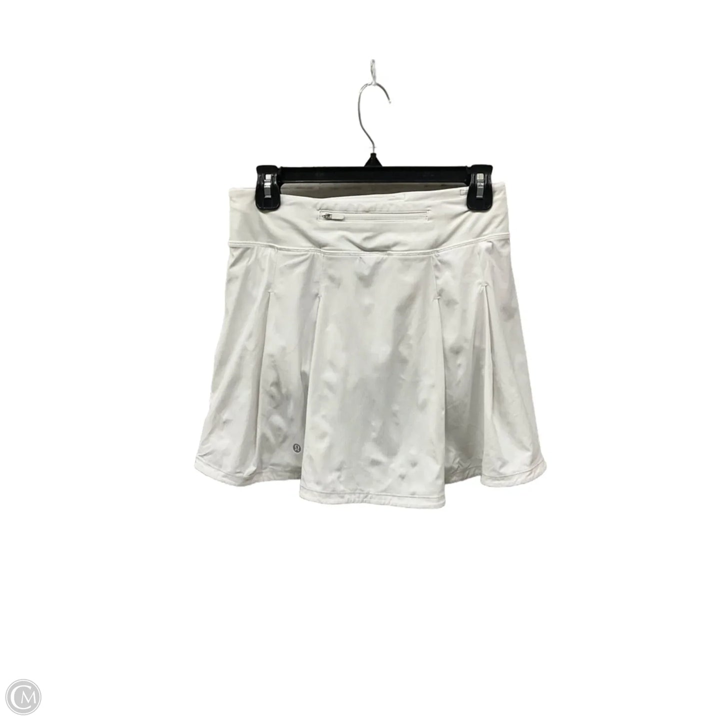 Athletic Skort By Lululemon In White, Size: S