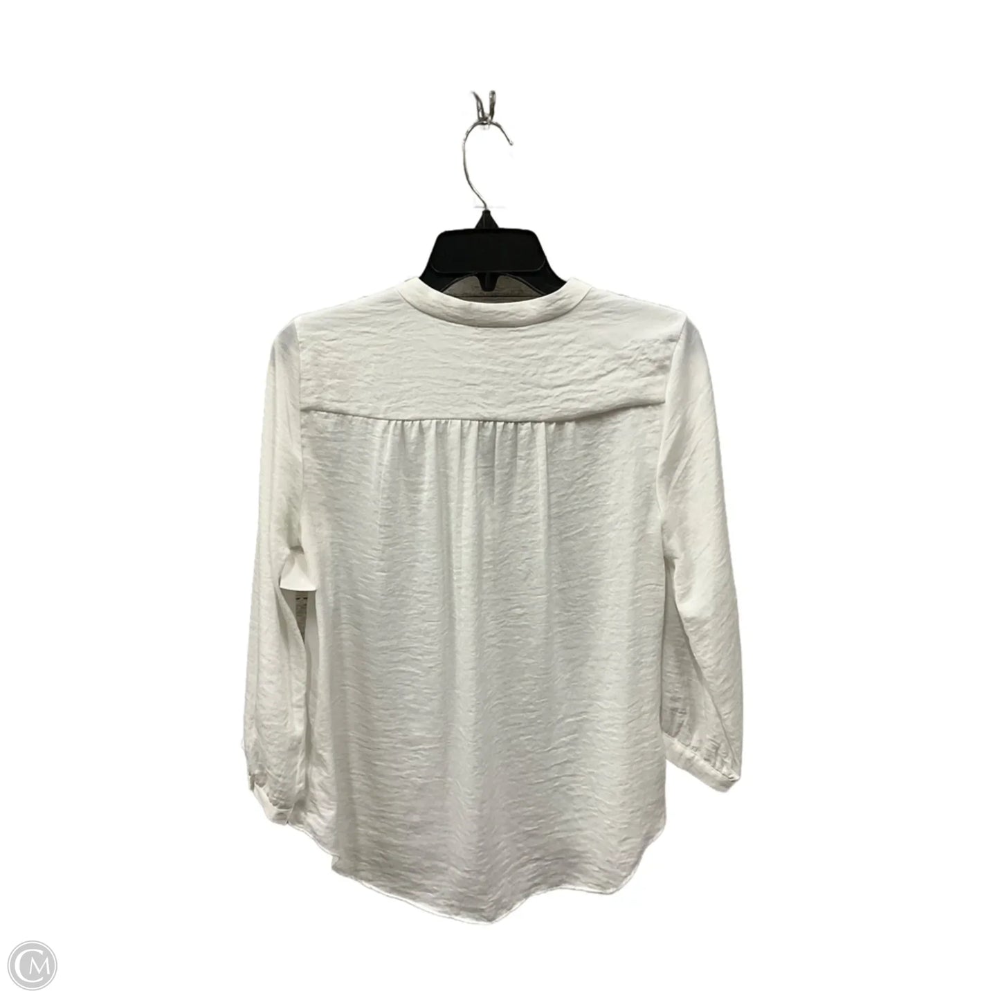 Top Long Sleeve By Vince Camuto In White, Size: S