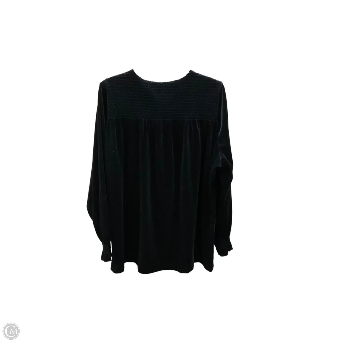 Top Long Sleeve By Cj Banks In Navy, Size: 1x