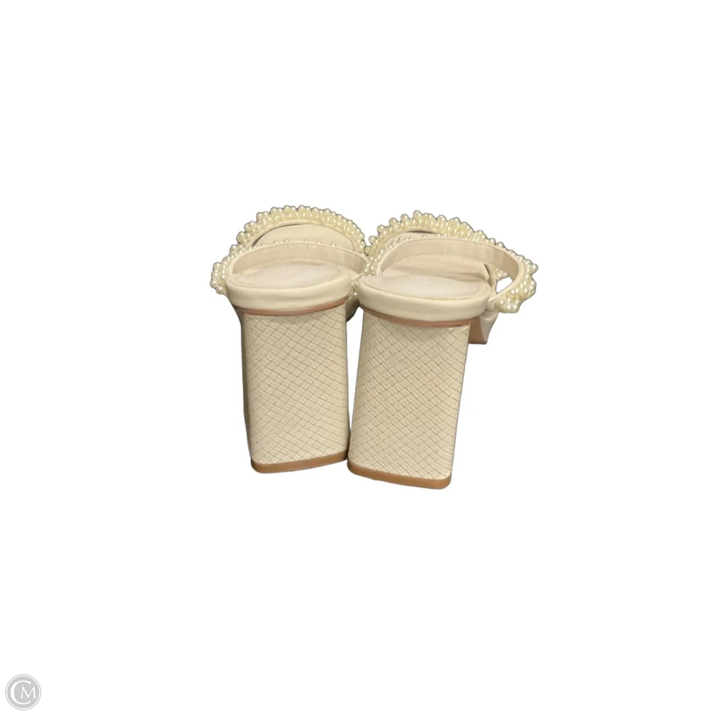 Shoes Heels Block By Clothes Mentor In White, Size: 11