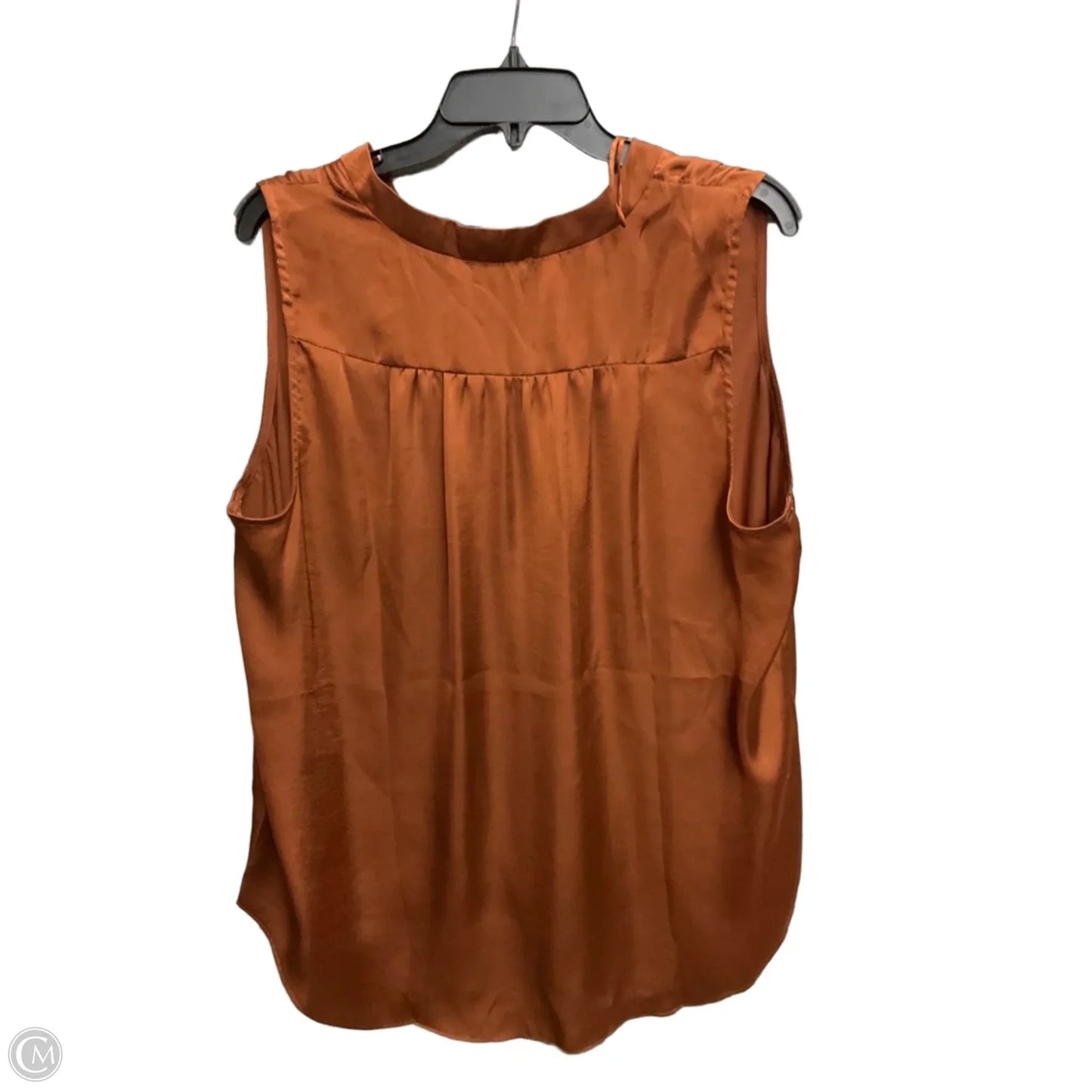 Blouse Sleeveless By Vince Camuto In Bronze, Size: Xl