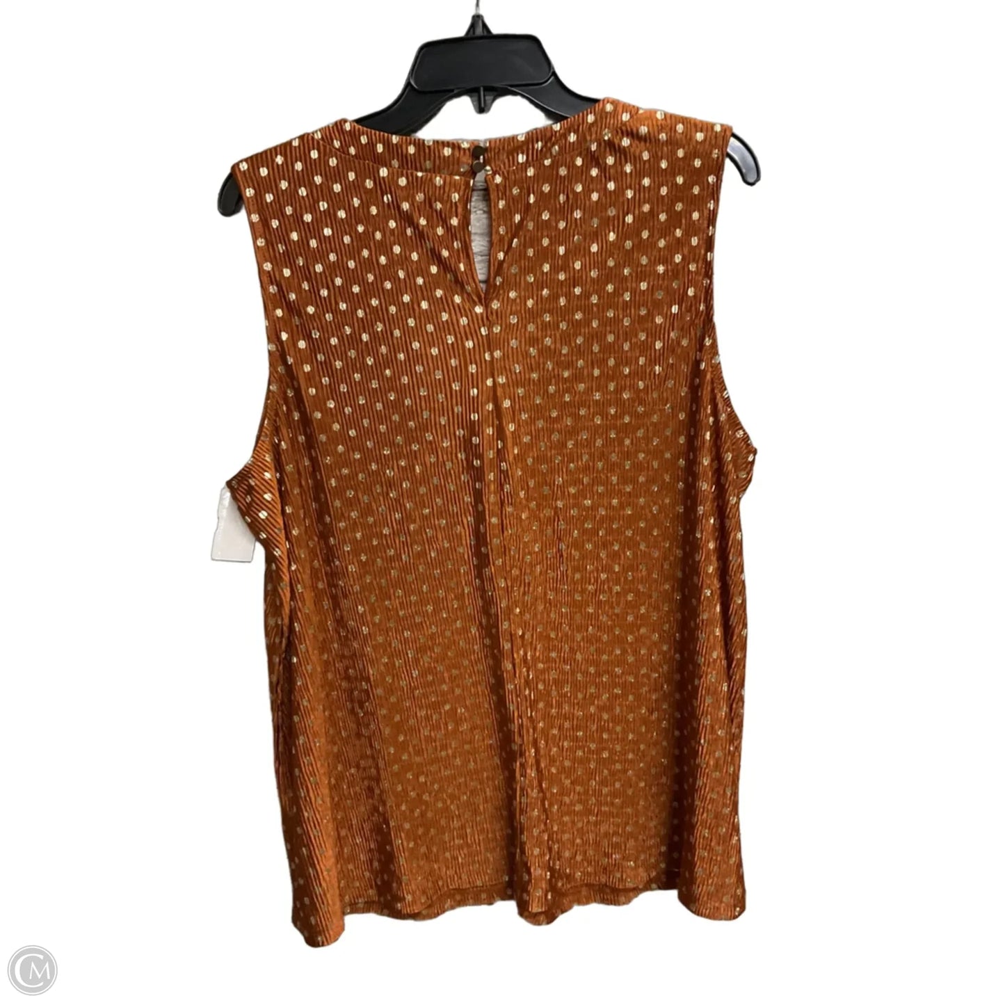 Top Sleeveless By Clothes Mentor In Brown, Size: Xl