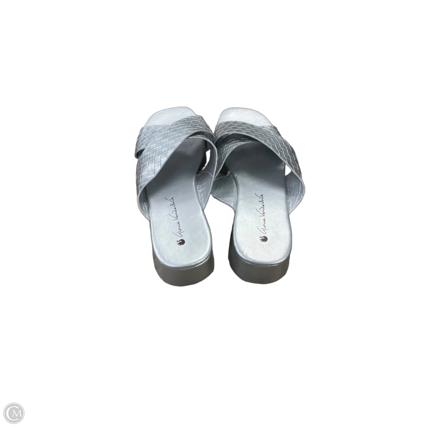 Sandals Flats By Gloria Vanderbilt In Silver, Size: 9