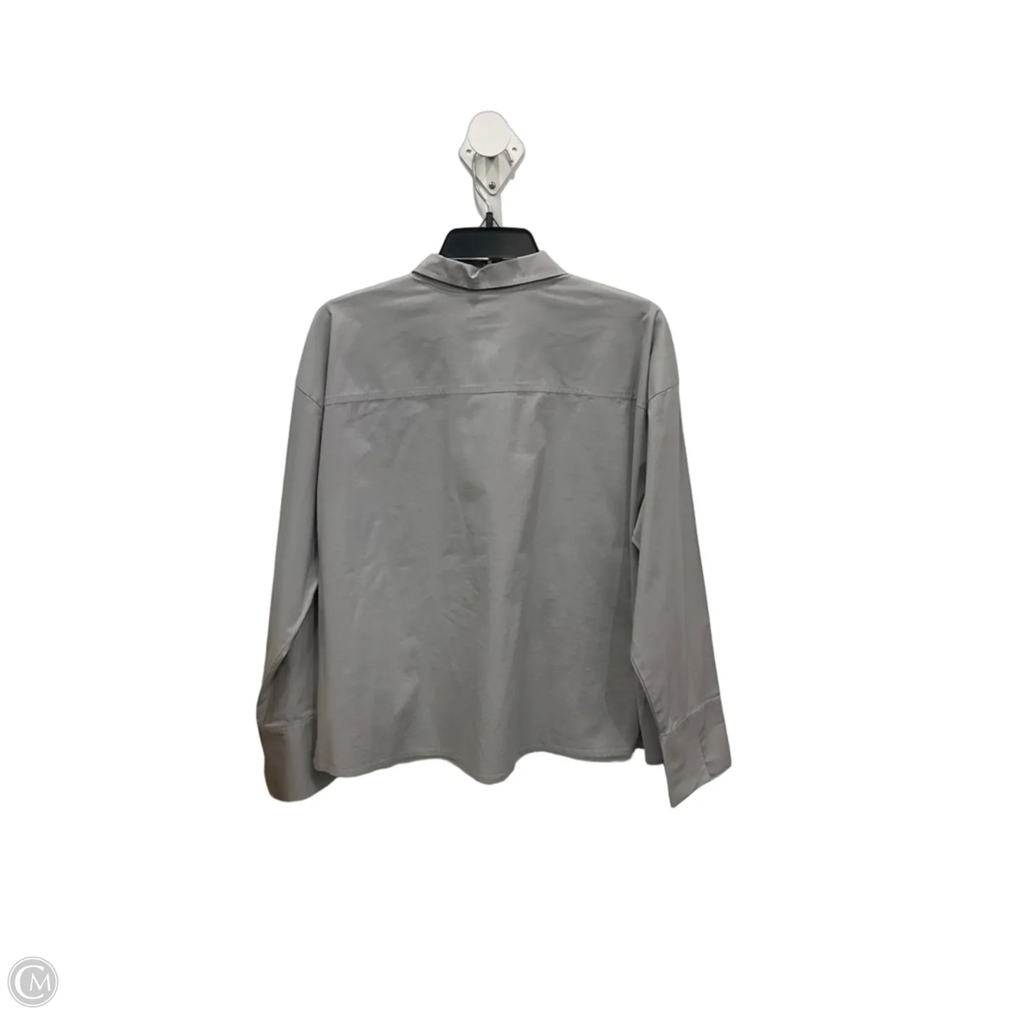 Blouse Long Sleeve By J. Jill In Grey, Size: Lp