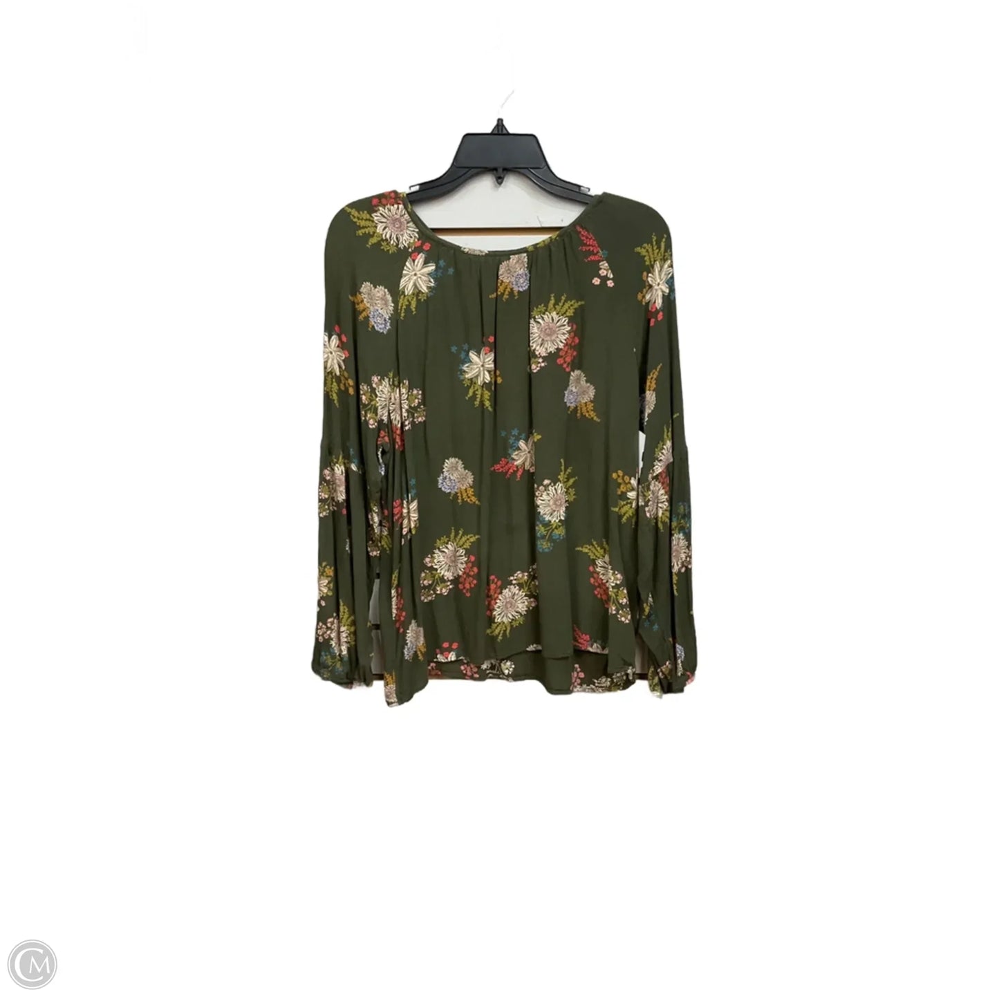 Top Long Sleeve By Sonoma In Green, Size: L