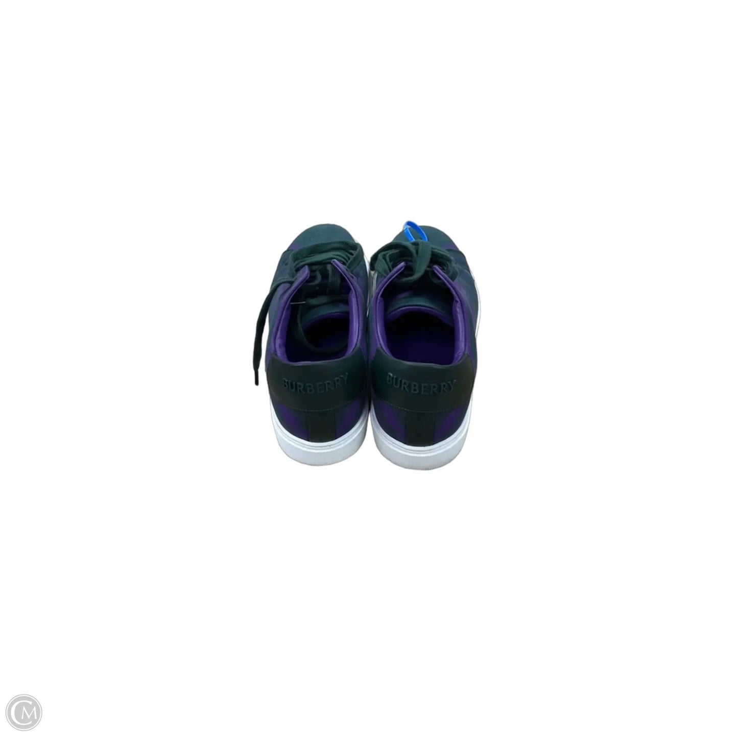 Shoes Luxury Designer By Burberry In Green & Purple, Size: 9