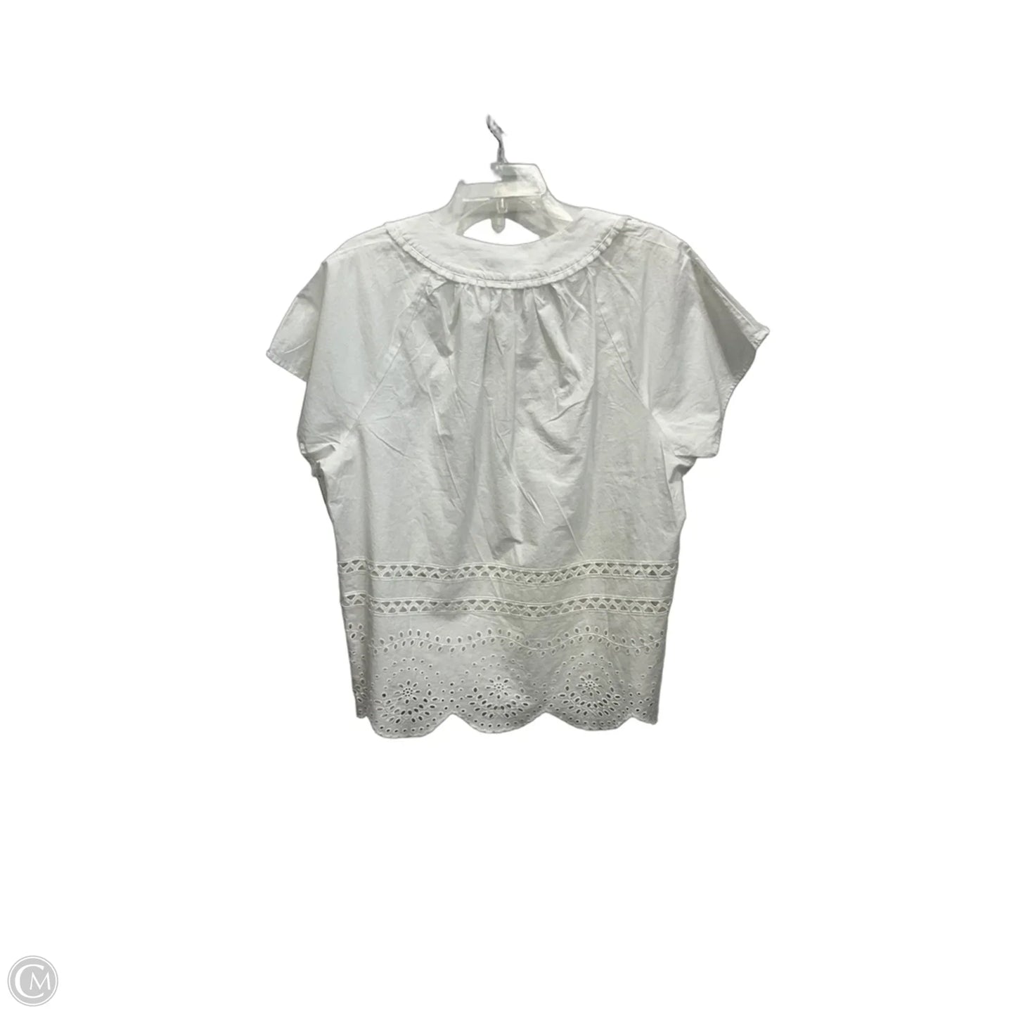 Top Short Sleeve Basic By Madewell In White, Size: Xl