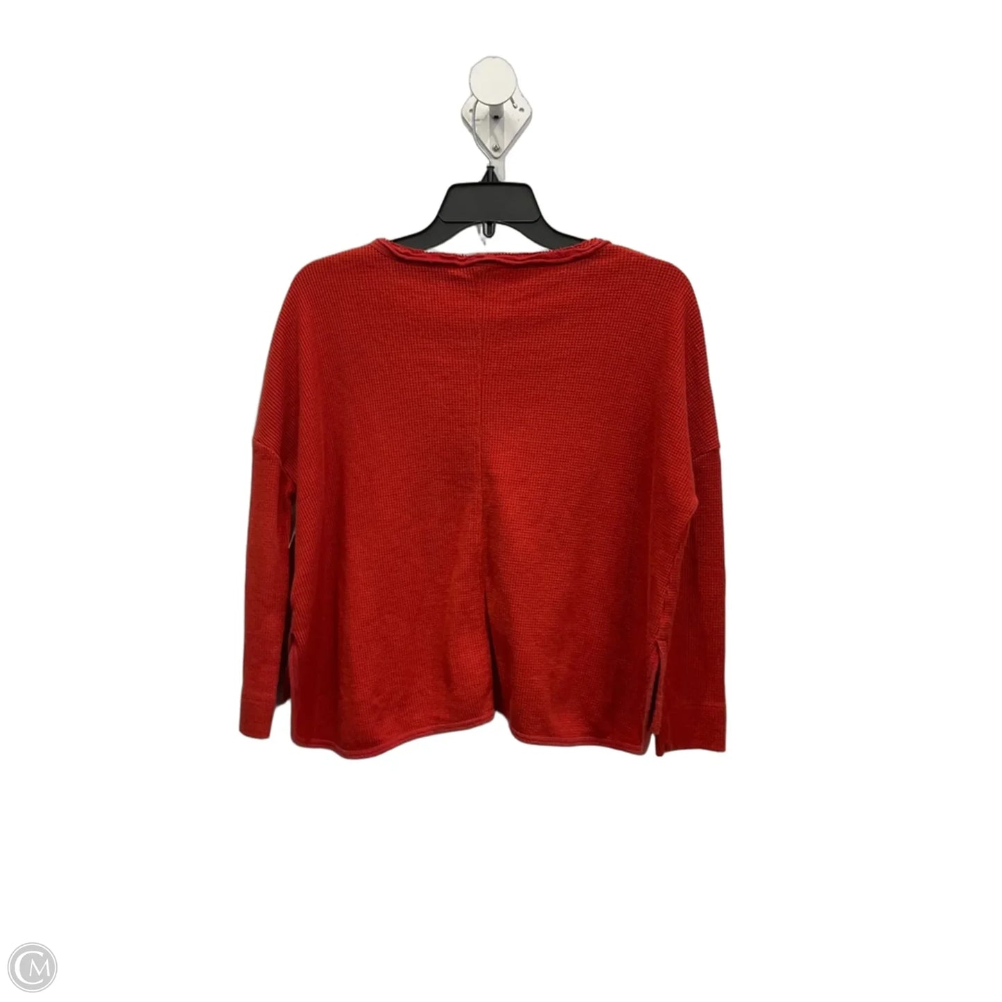 Top Long Sleeve By Anthropologie In Orange, Size: Xxsp