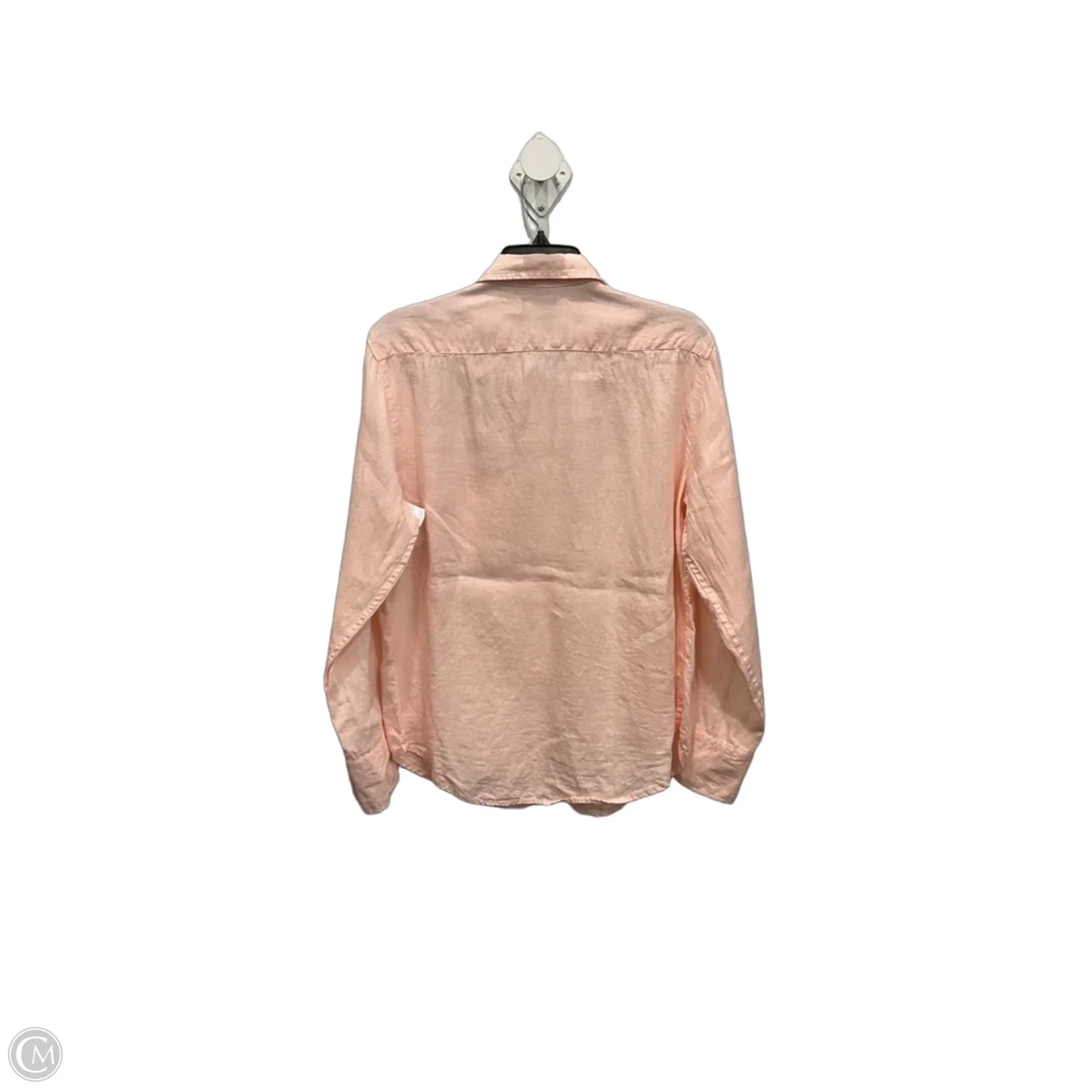 Blouse Long Sleeve By J. Crew In Pink, Size: 4