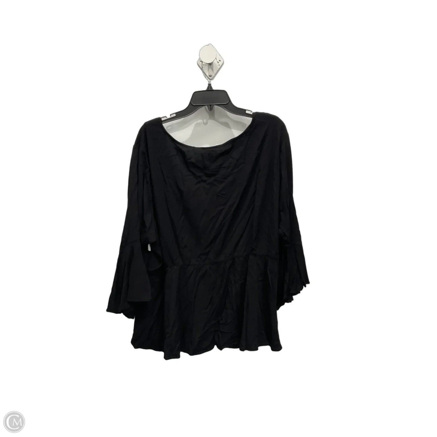 Top 3/4 Sleeve Basic By Torrid In Black, Size: 4x
