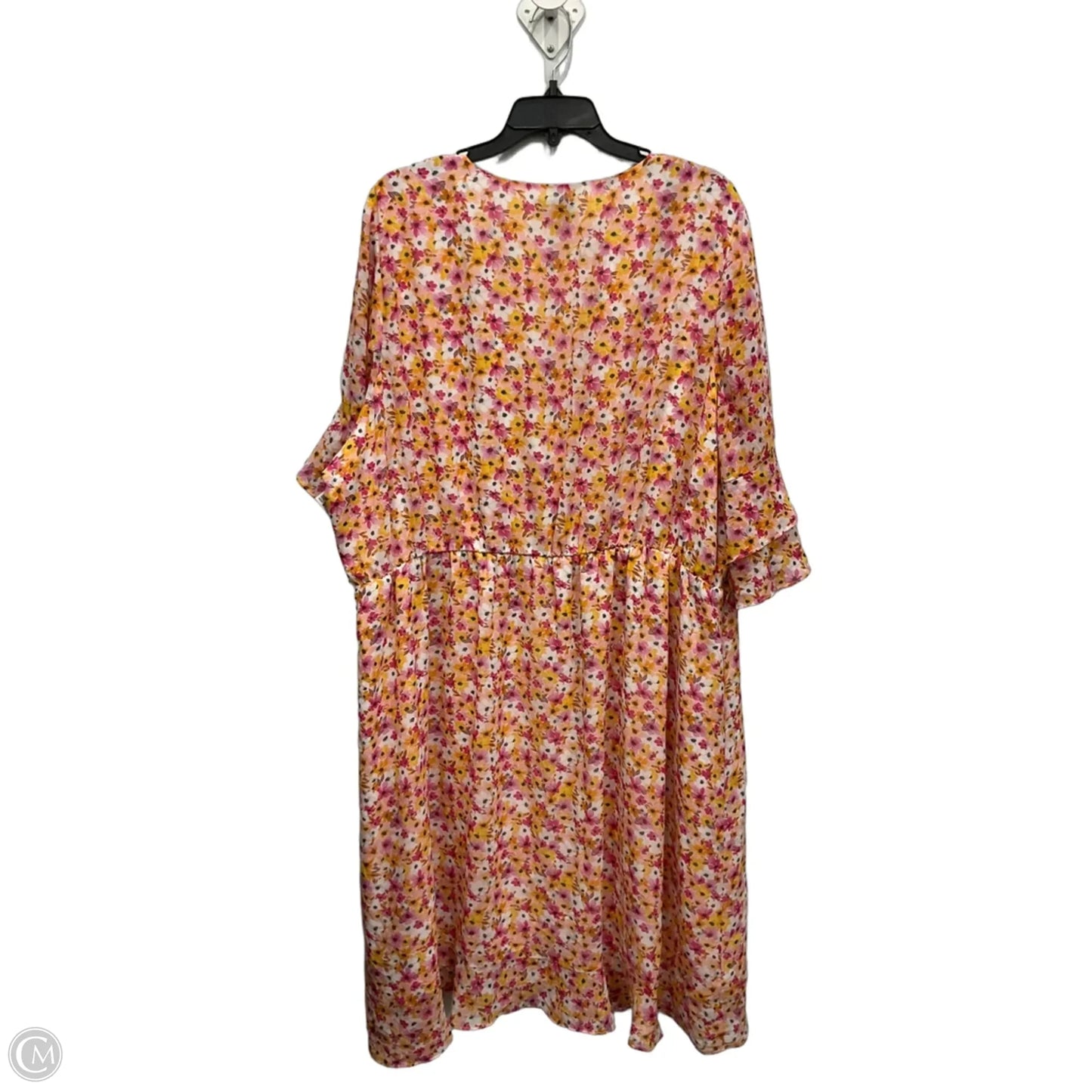 Dress Casual Midi By City Chic In Floral Print, Size: Xxl