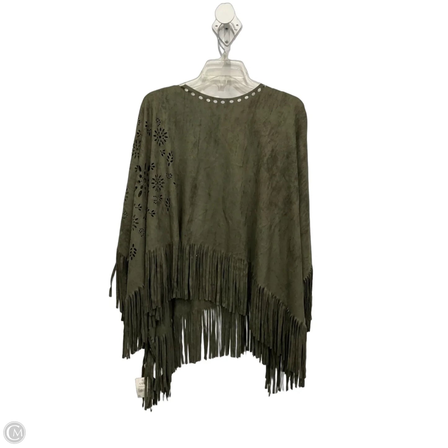 Poncho By Cato In Green, Size: Osfm